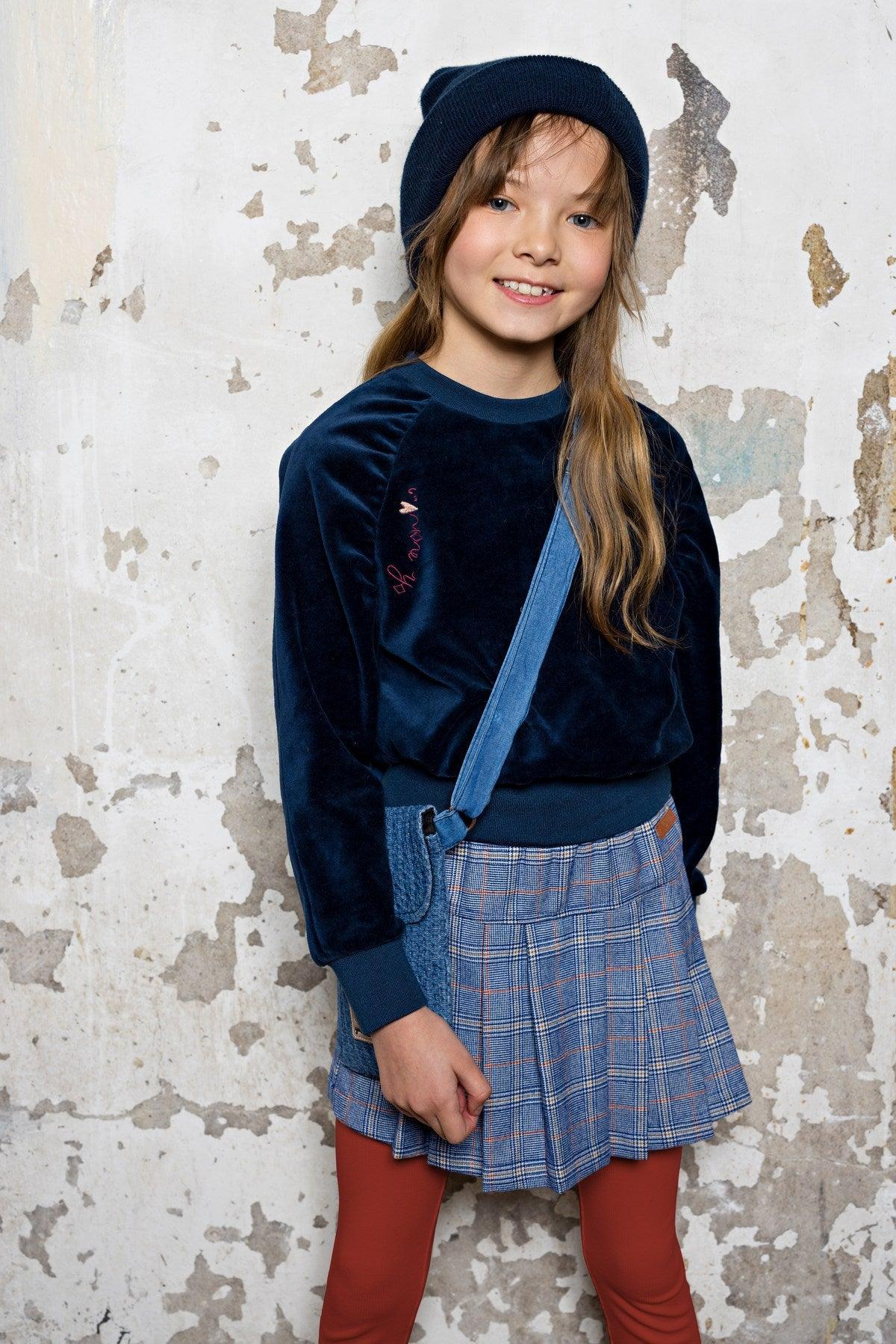 Senna Geruiten Korte Broekrok - NoNo Kidswear