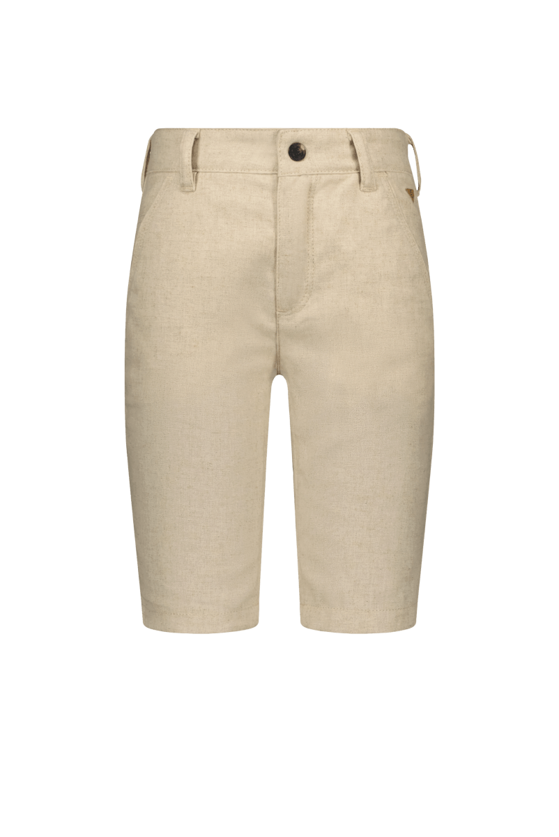 Sep Bermuda natural linnen -Broeken - Red+Blu