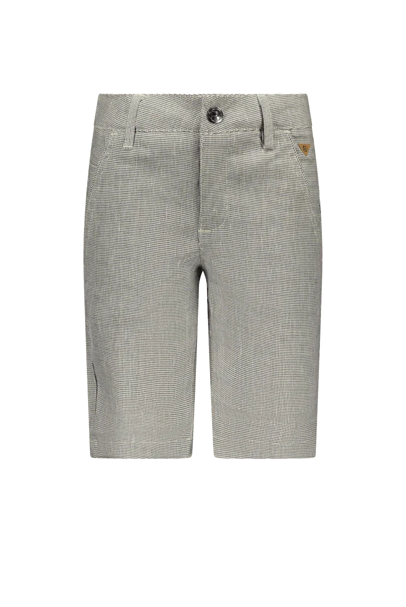 Simon bermuda gemeleerd blauw -Broeken - Red+Blu