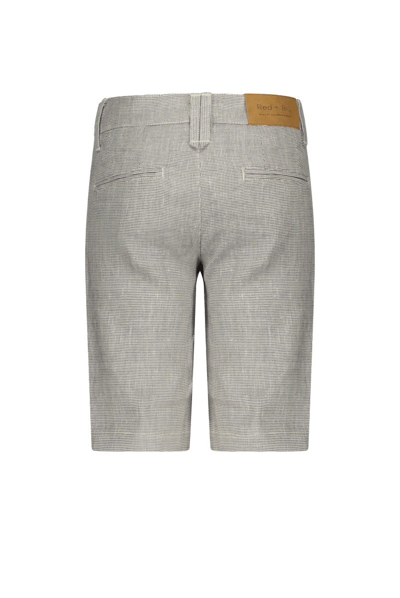 Simon bermuda gemeleerd blauw -Broeken - Red+Blu