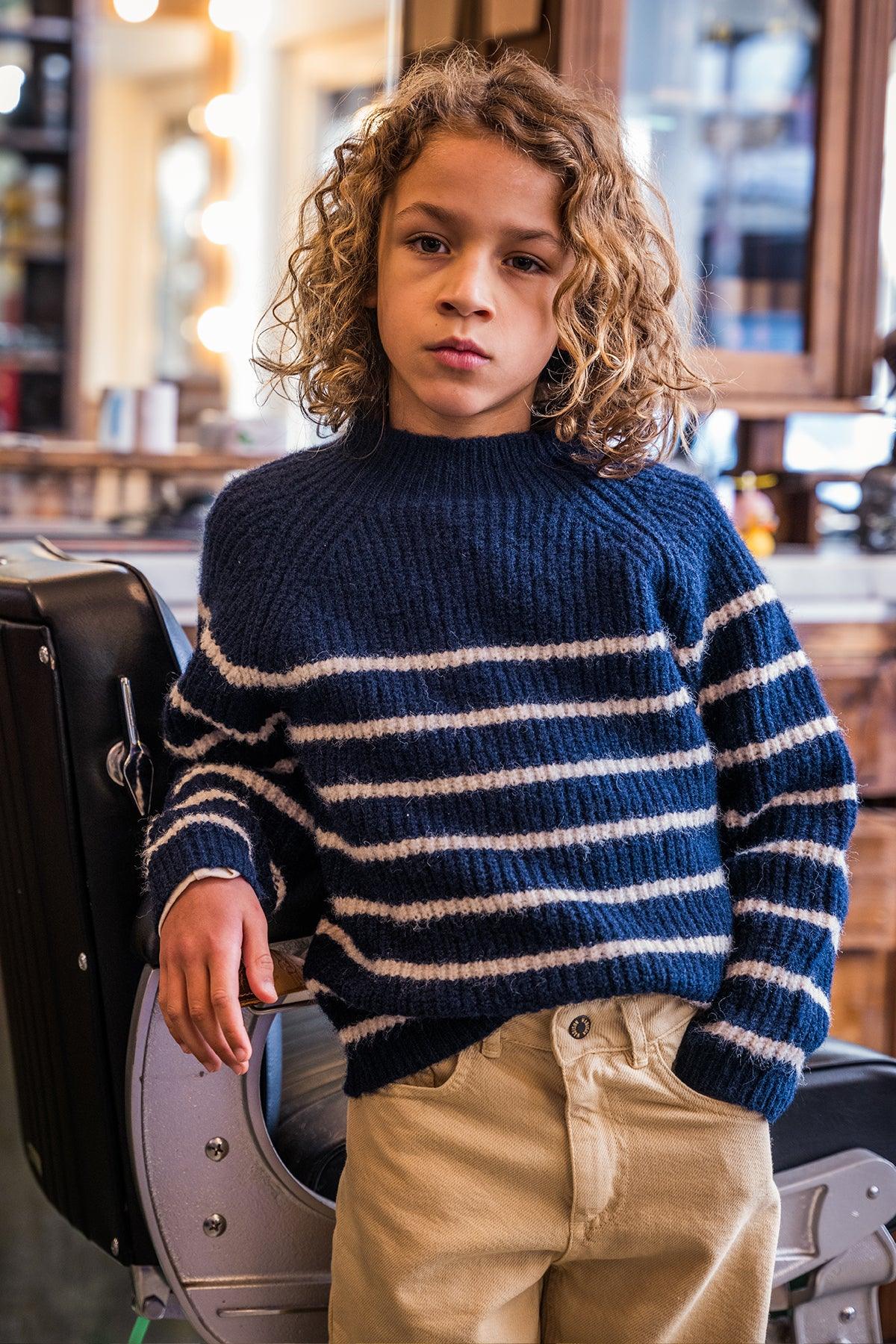 Charlie Ray Sweater Sail Ink - LikeFlo