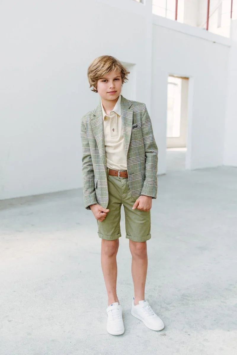 Tim bermuda groen -Broeken - Red+Blu