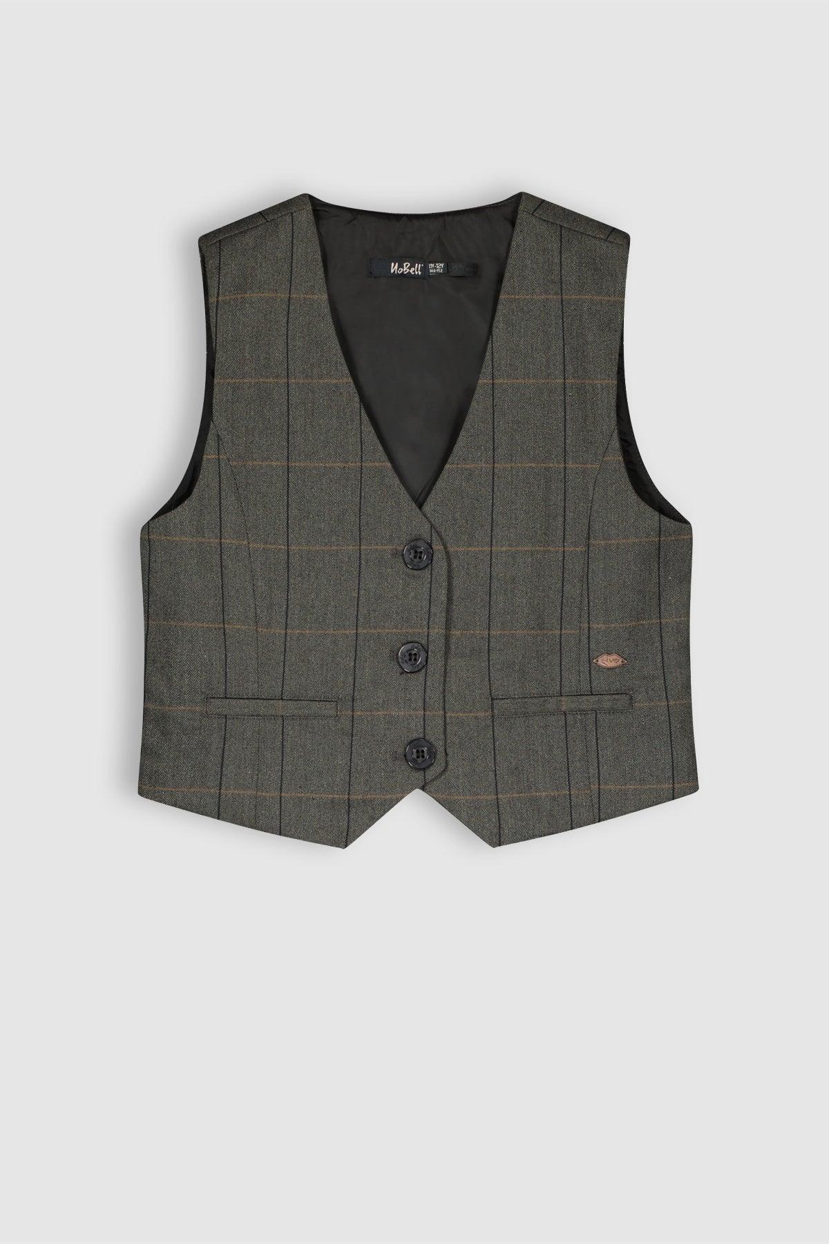 Tintin Geruiten Gilet - NoNo Kidswear