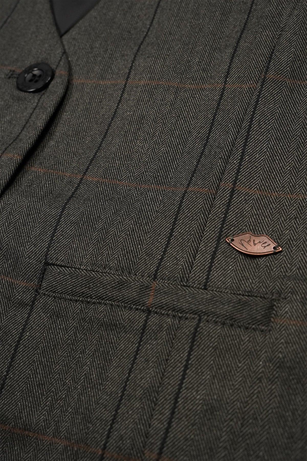 Tintin Geruiten Gilet - NoNo Kidswear