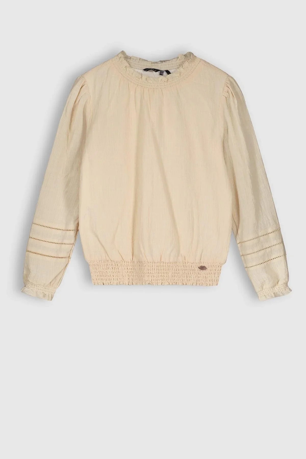 Tommie Effen Slub Katoenen Blouse - NoNo Kidswear