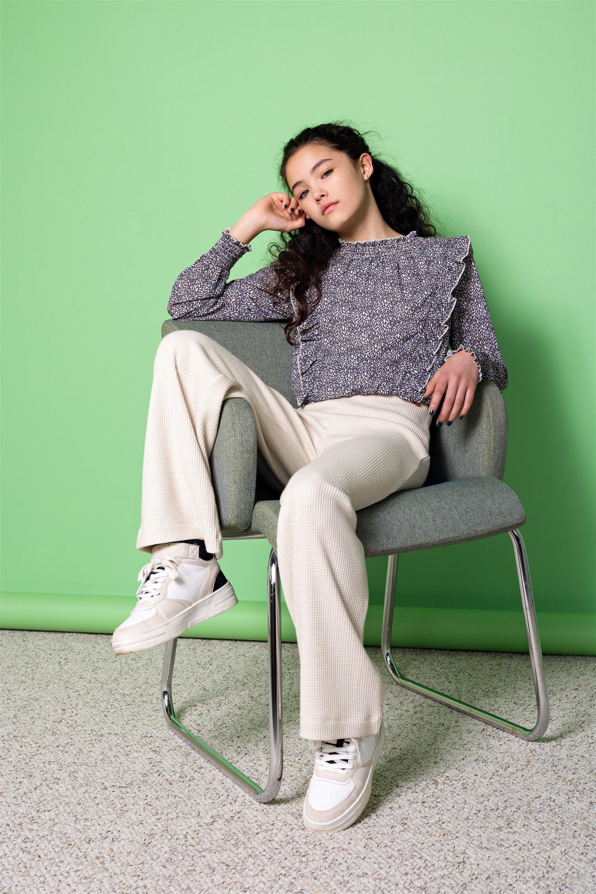 Tommy Summer Geprinte Blouse Navy Blazer - NoNo Kidswear