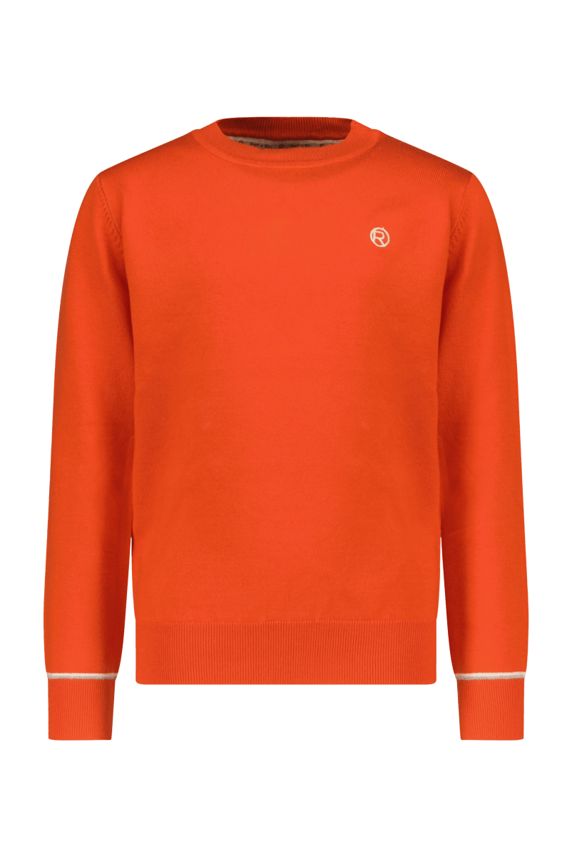 Wim sweater oranje -Sweaters - Red+Blu