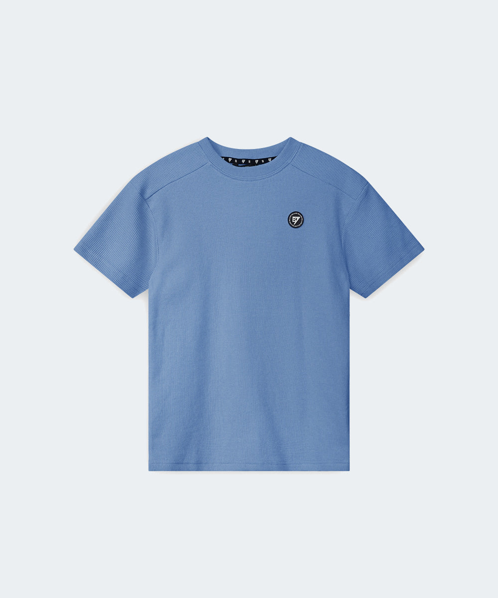 Sid Structured T-Shirt Robbia Blue - mooiemerken.nl