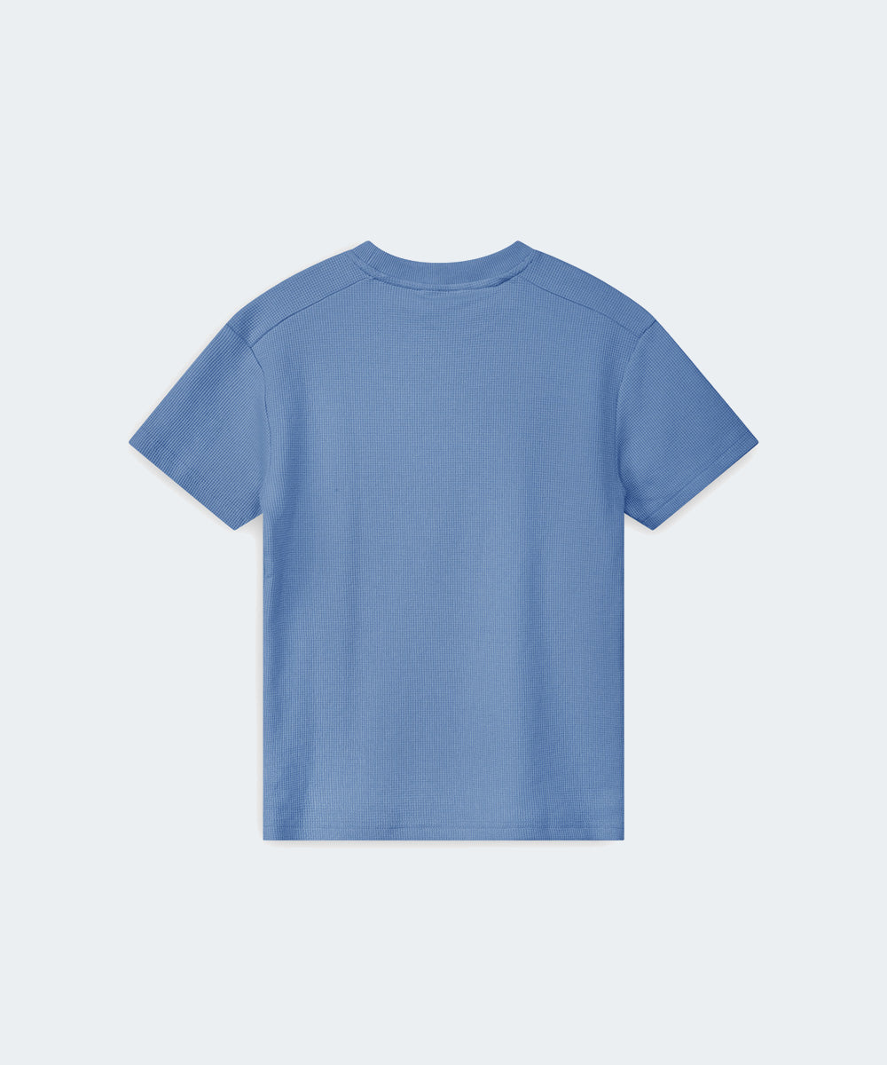 Sid Structured T-Shirt Robbia Blue - mooiemerken.nl