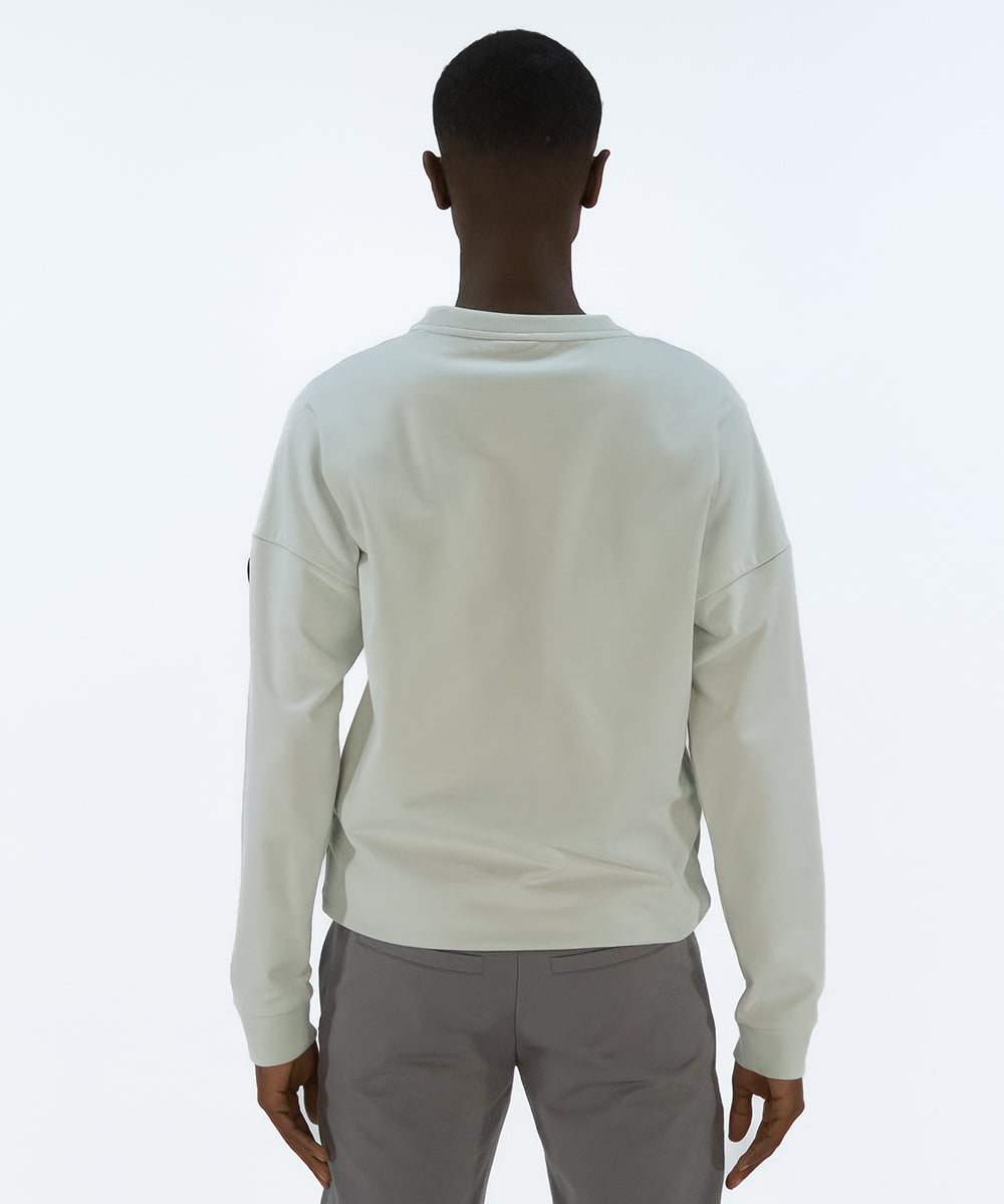 Dwain Crew Neck Smoke Green - mooiemerken.nl