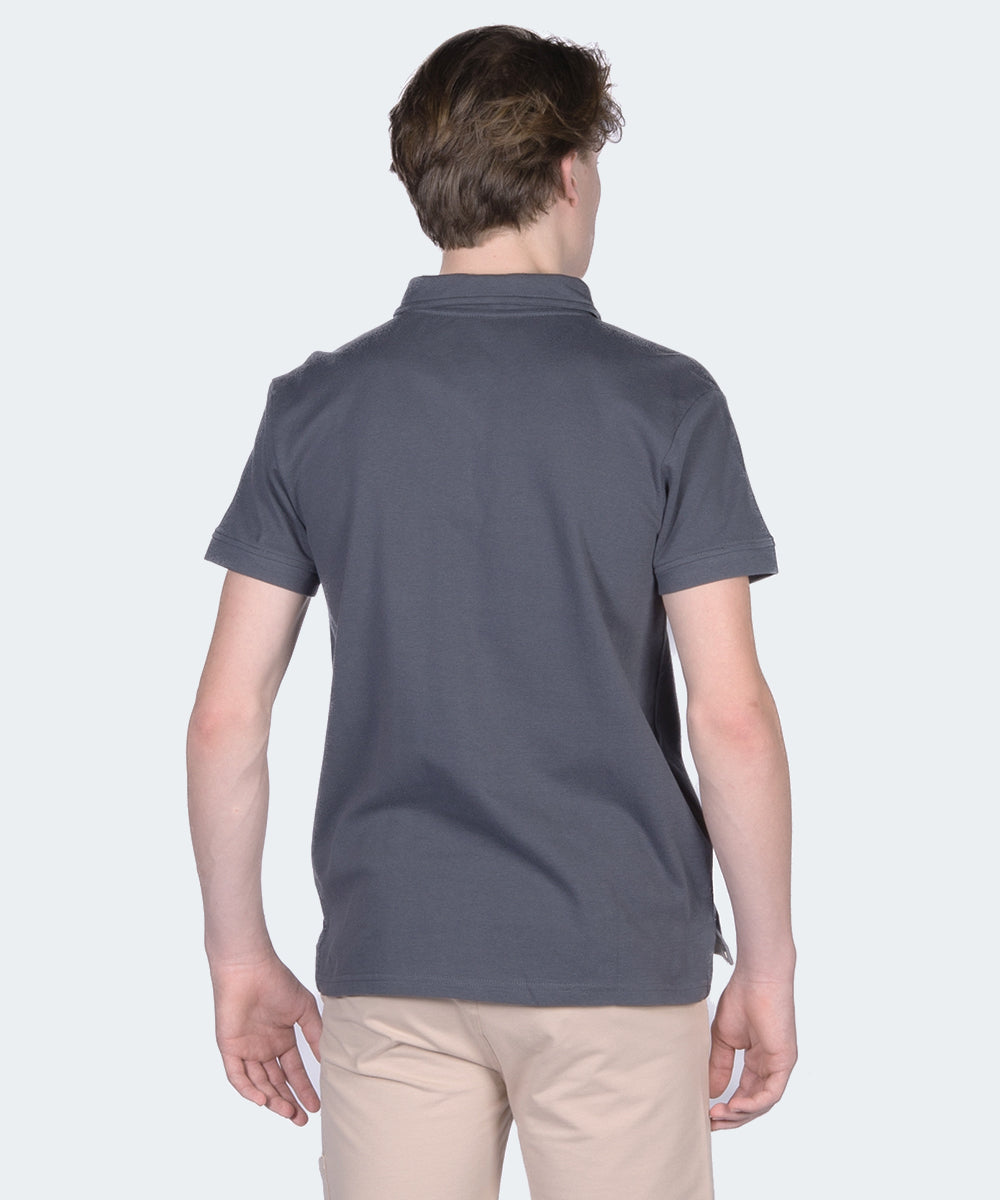 Scott Polo Shirt Ebony Grey - mooiemerken.nl