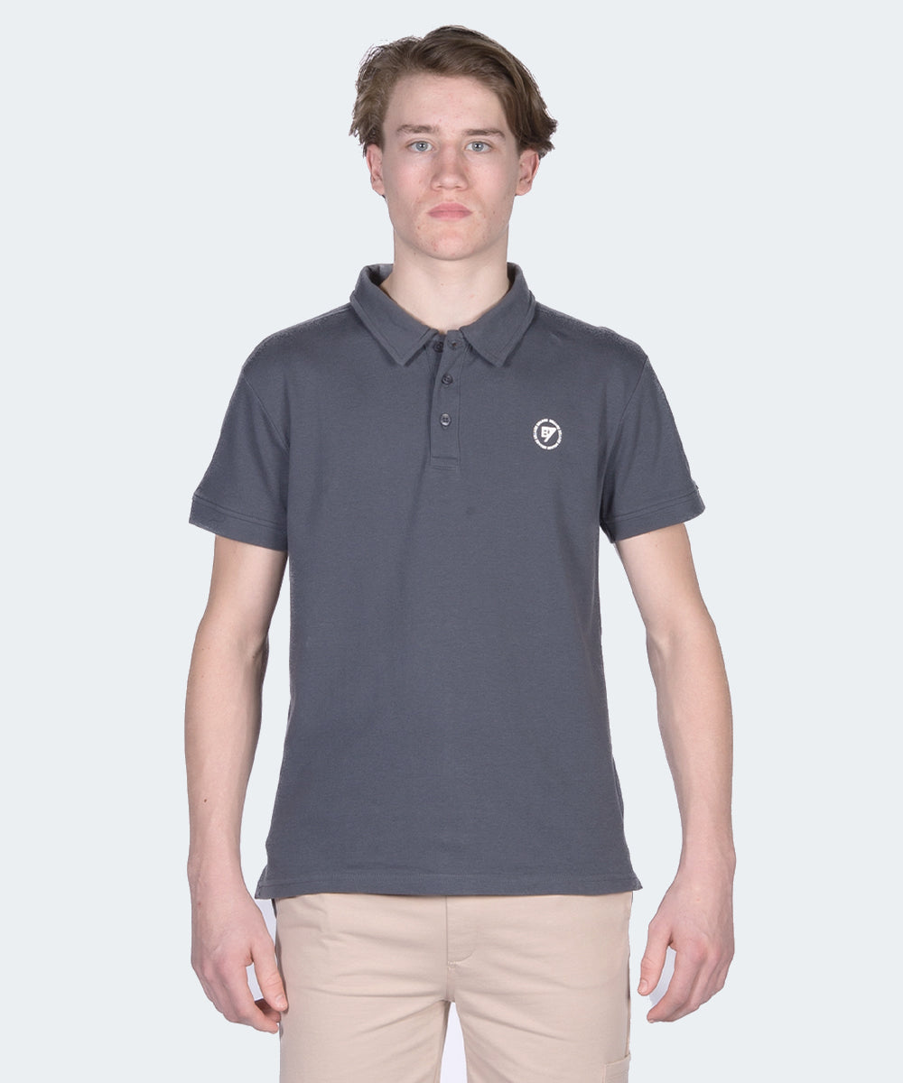 Scott Polo Shirt Ebony Grey - mooiemerken.nl