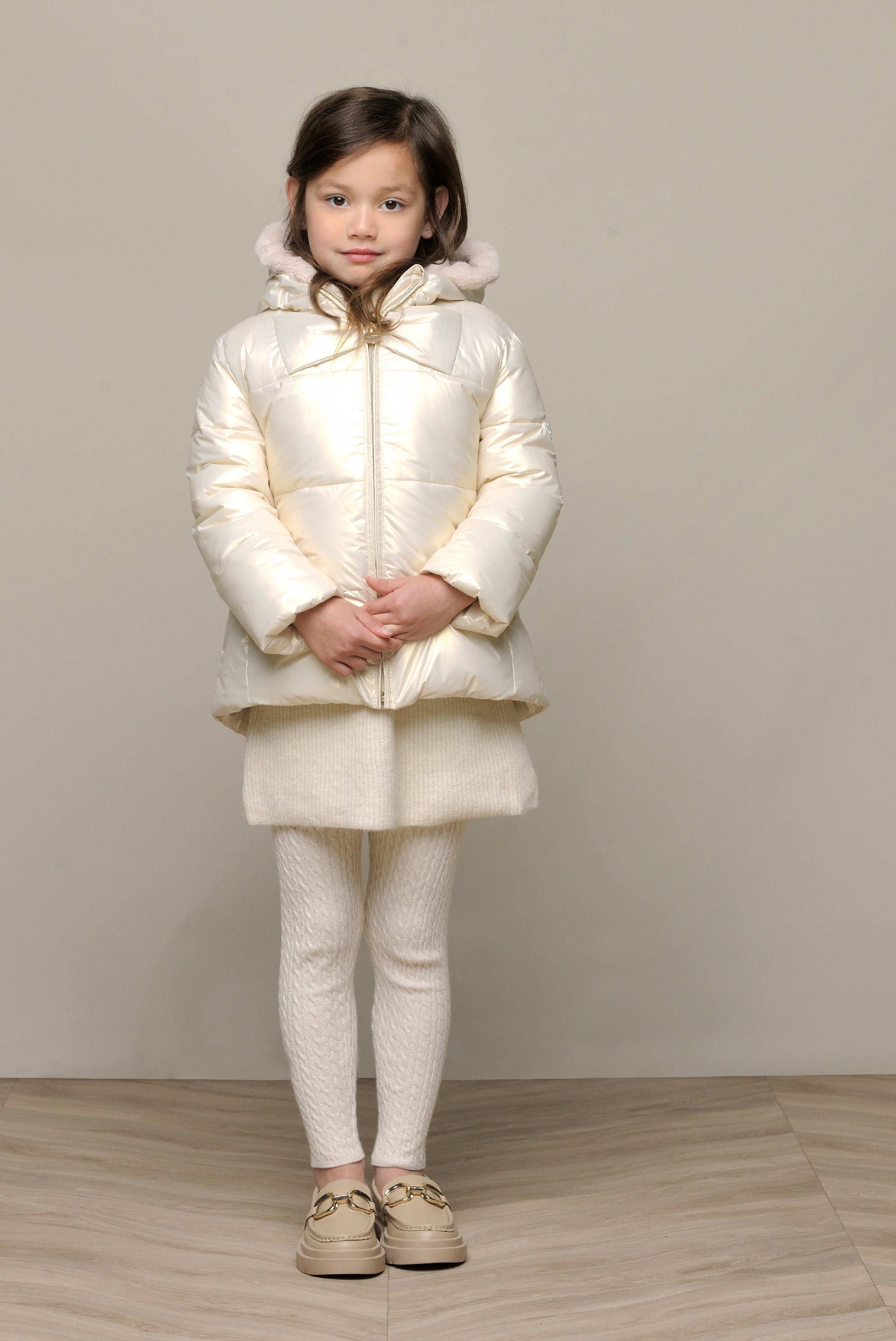 Babely Big Bow Puffy Coat