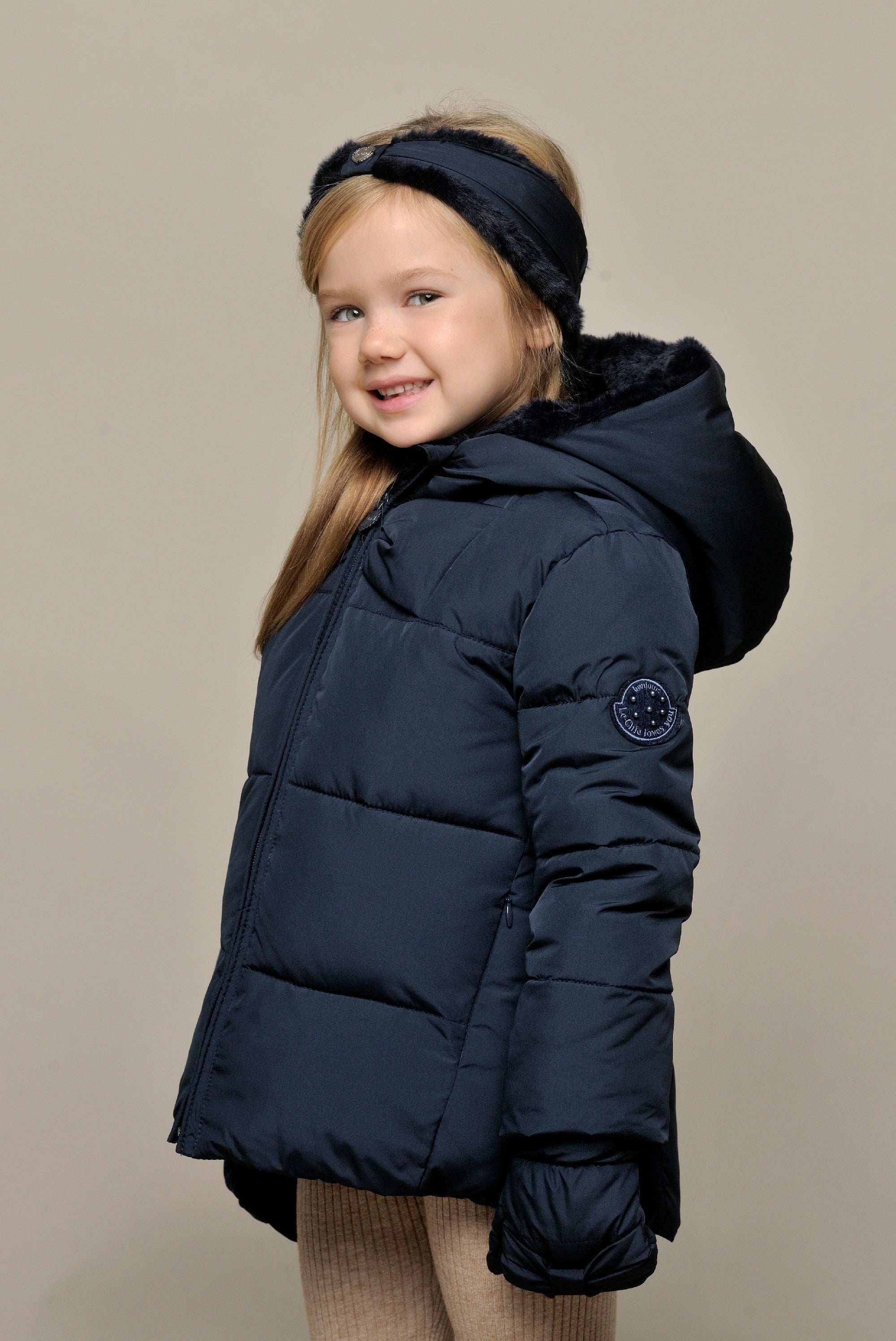 Babely Big Bow Puffy Coat