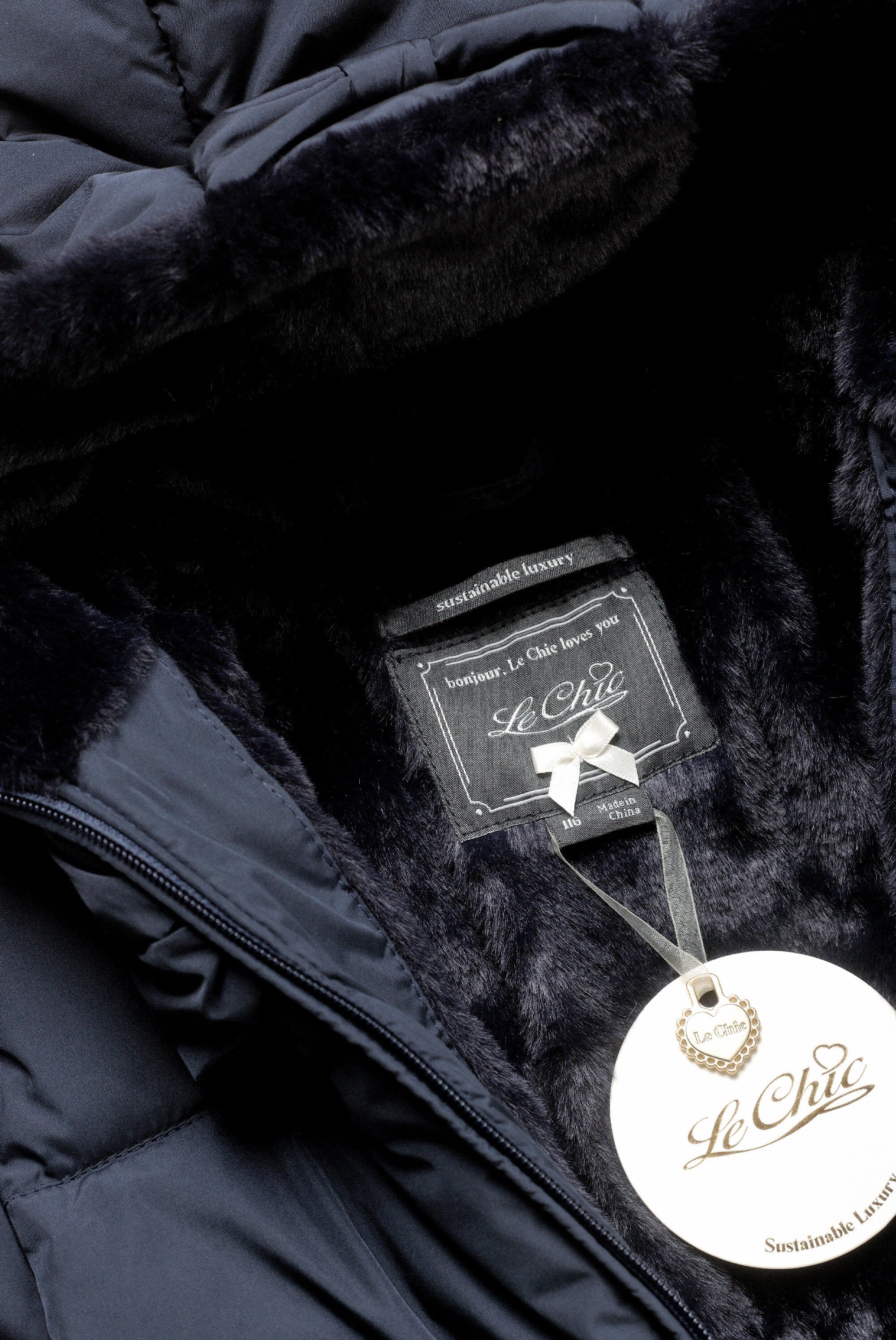 Babely Big Bow Puffy Coat