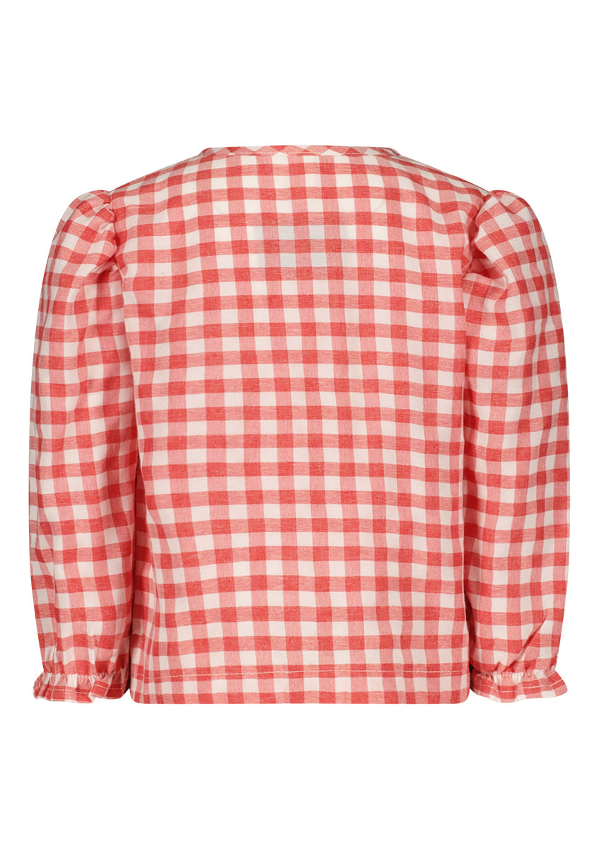 Philou blouse rood ruit - mooiemerken.nl