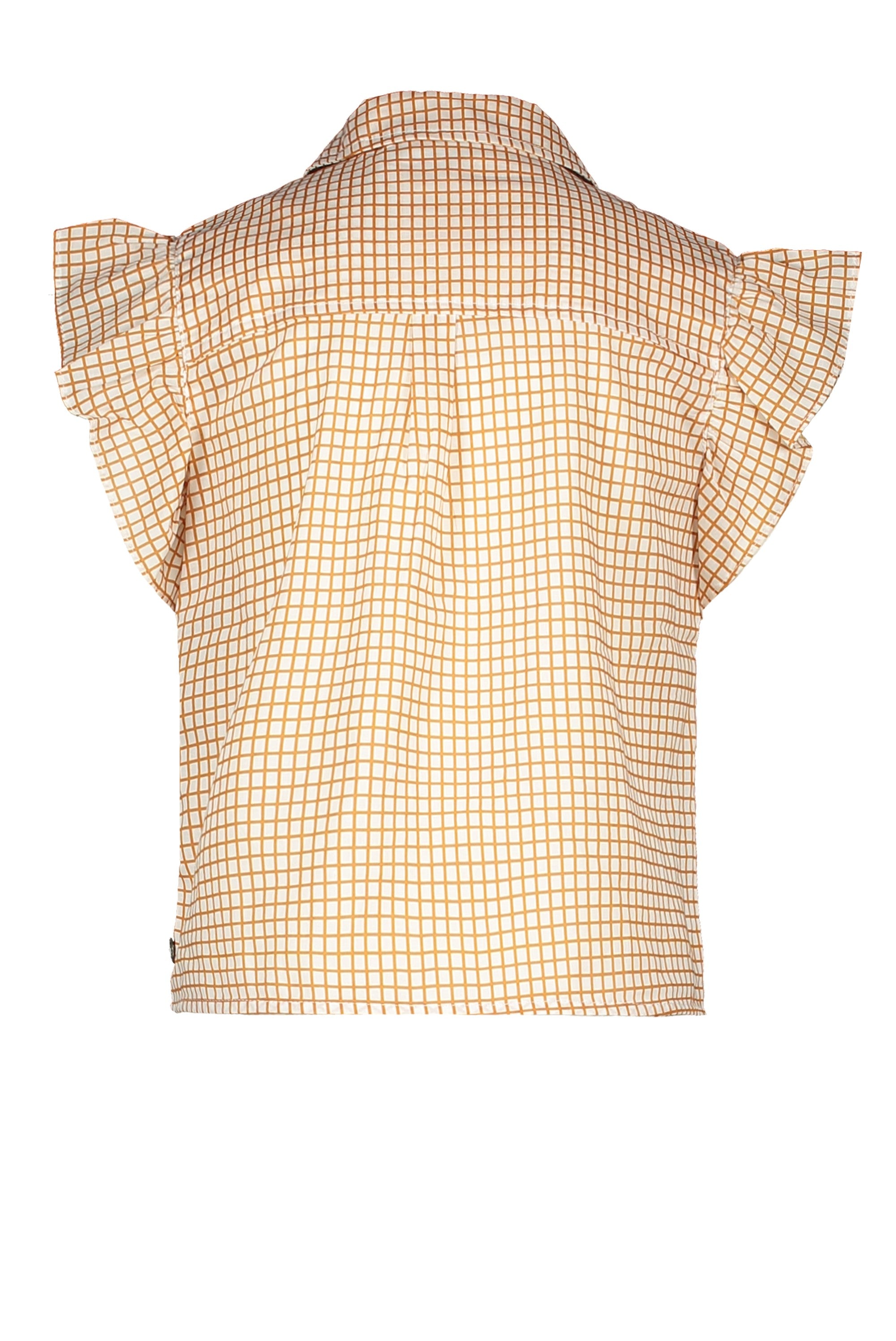 Like Flo girls knotted woven ss blouse