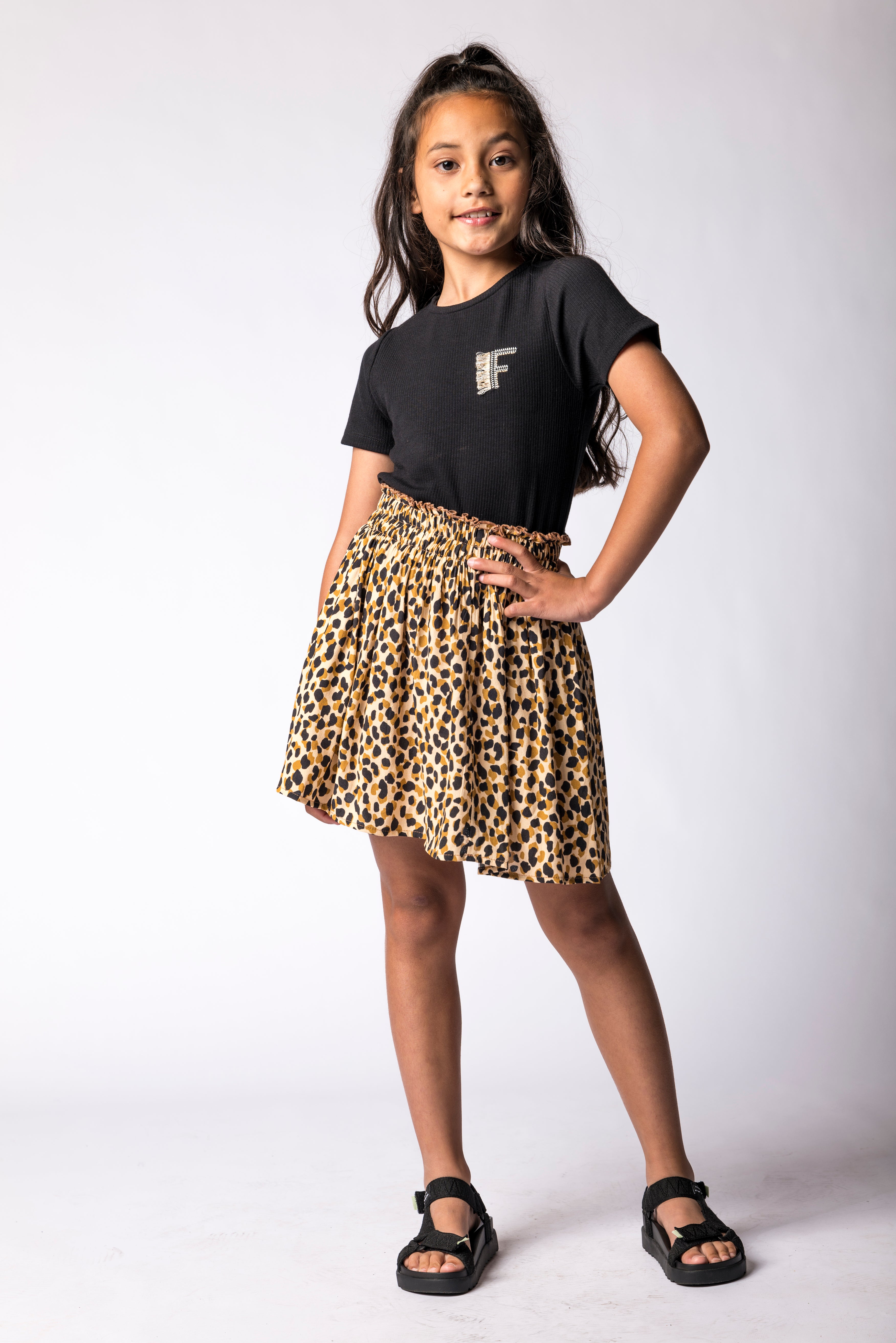 Like Flo girls crepe plisse skirt