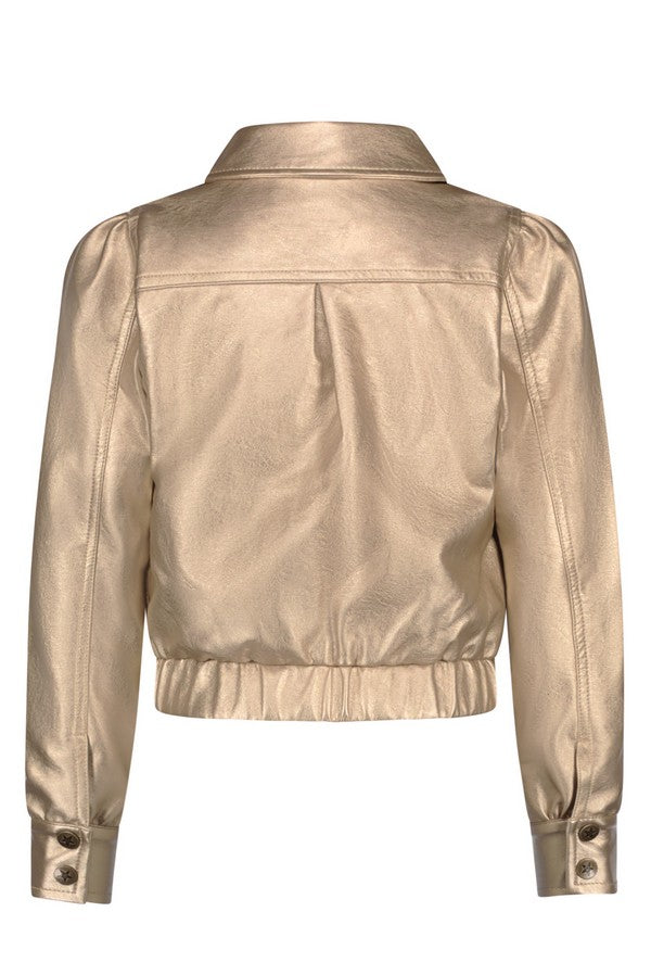 Like Flo girls imi leather jacket Rose gold - mooiemerken.nl