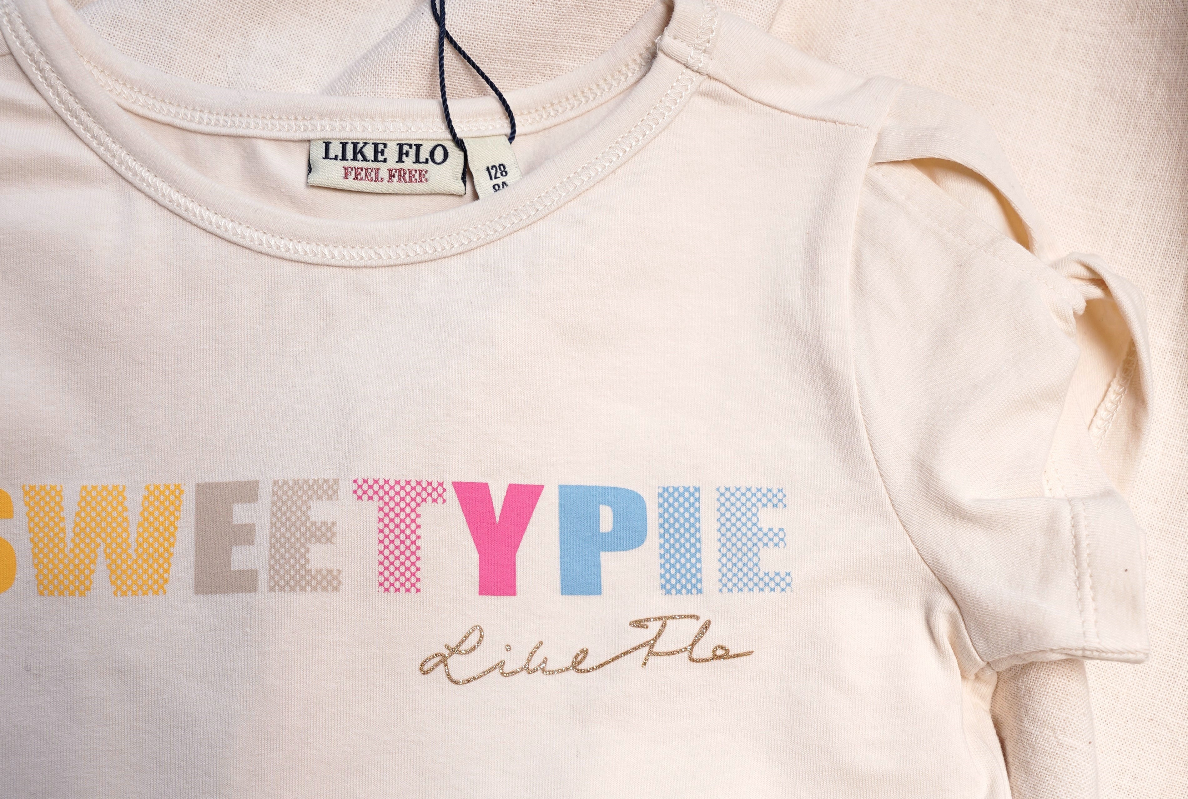 LikeFLO Flo Girls Jersey Tee Open Shoulder Sweetypie - LikeFlo