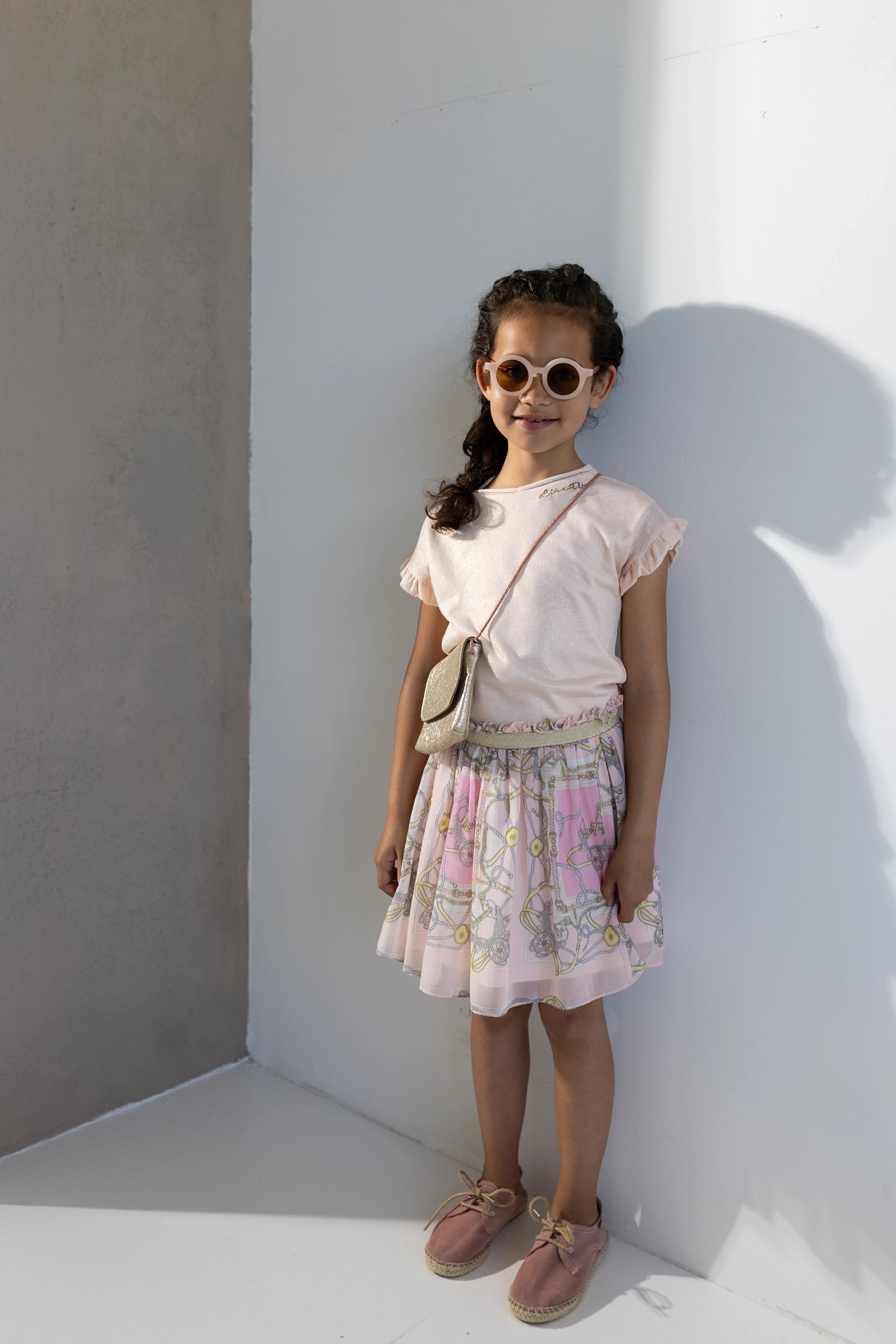 LikeFLO Flo Girls Chiffon Aop Scarf Skirt - LikeFlo