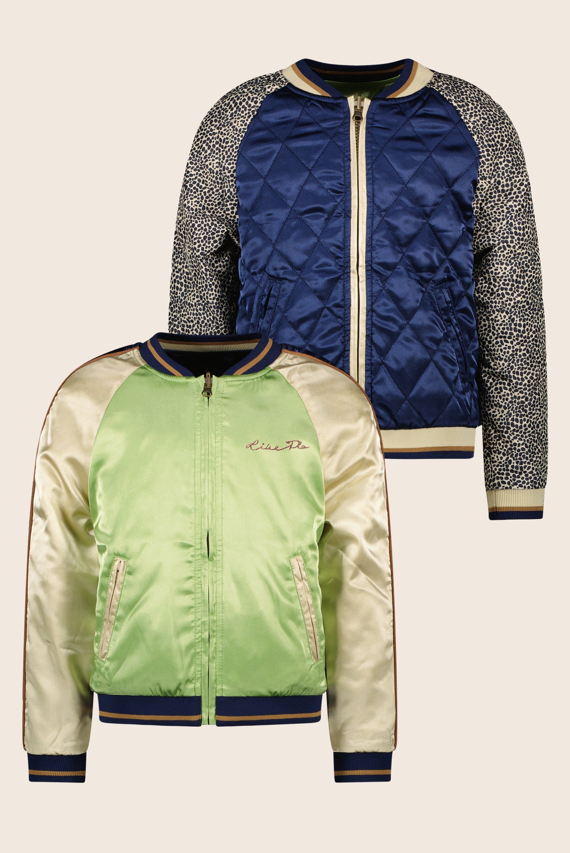 LikeFLO Flo Girls Satin Bomber Reversible - LikeFlo