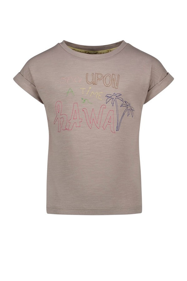 Like Flo girls slub jersey tee elastic hem - mooiemerken.nl