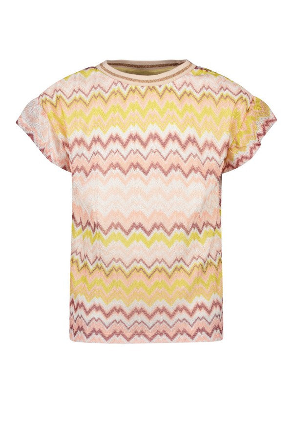 Like Flo girls zigzag ruffle top - mooiemerken.nl