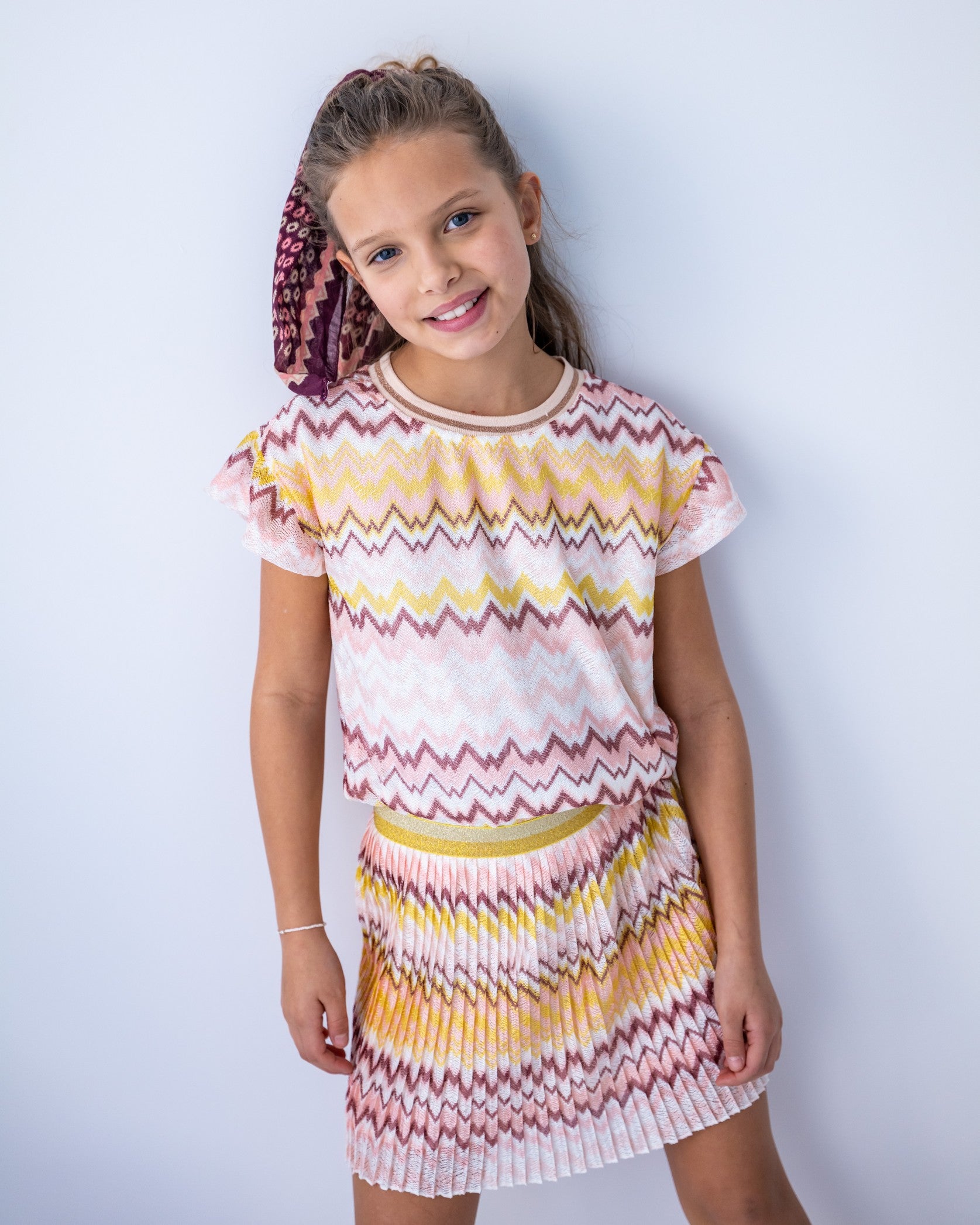 Like Flo girls zigzag ruffle top - mooiemerken.nl