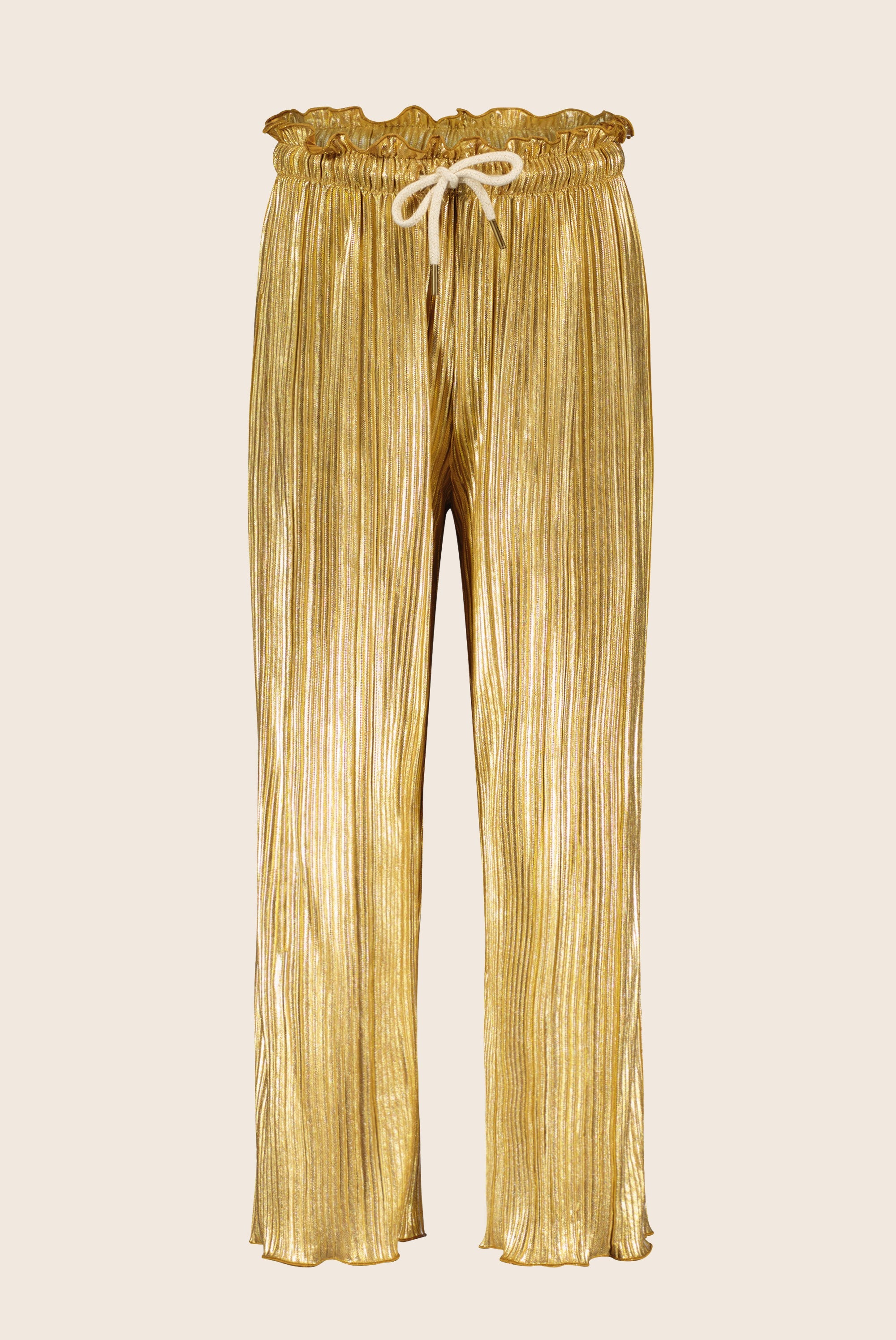 LikeFLO Flo Girls Metallic Plisse Guillot Gold - LikeFlo