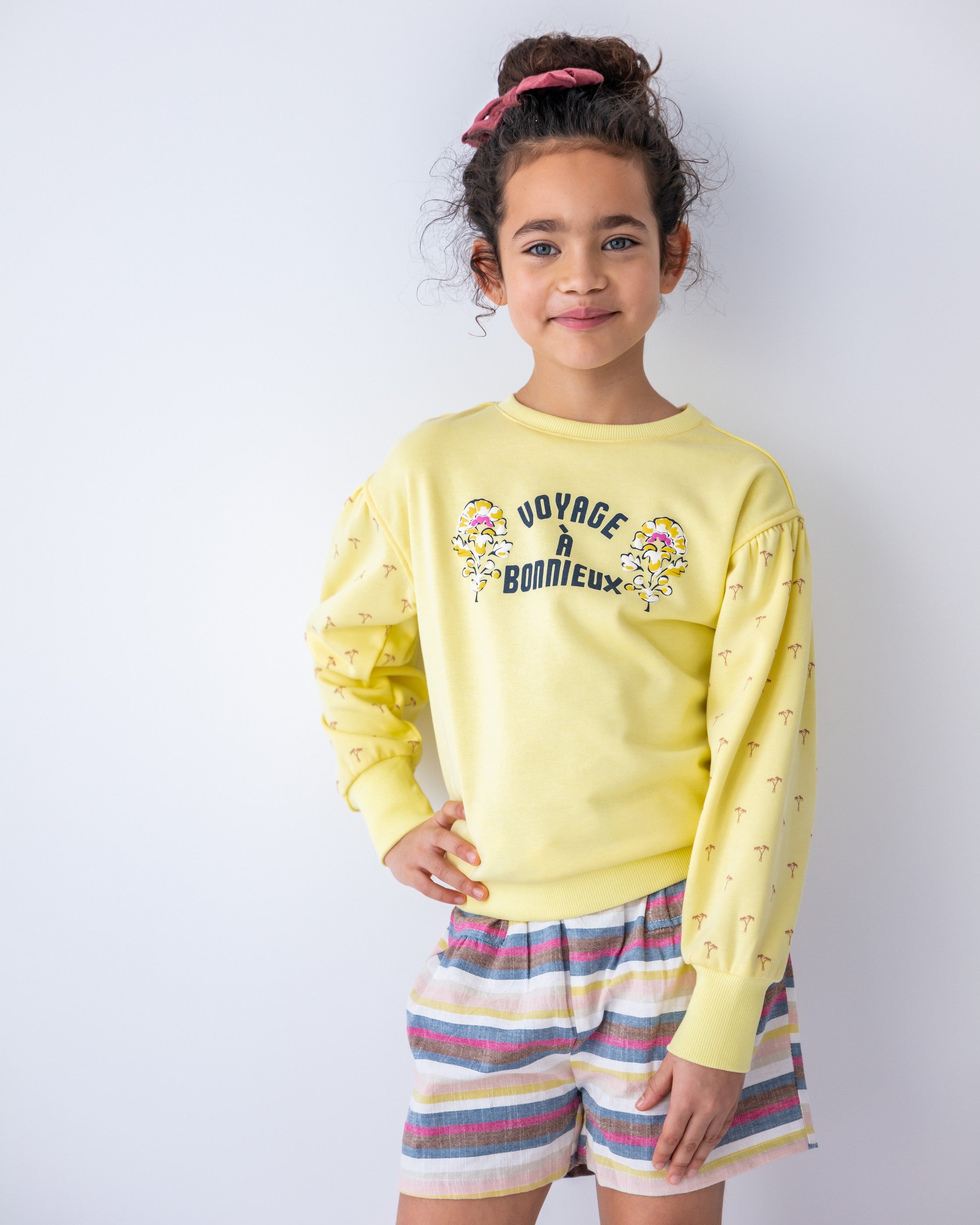 Like Flo girls YD linnen short + belt - mooiemerken.nl