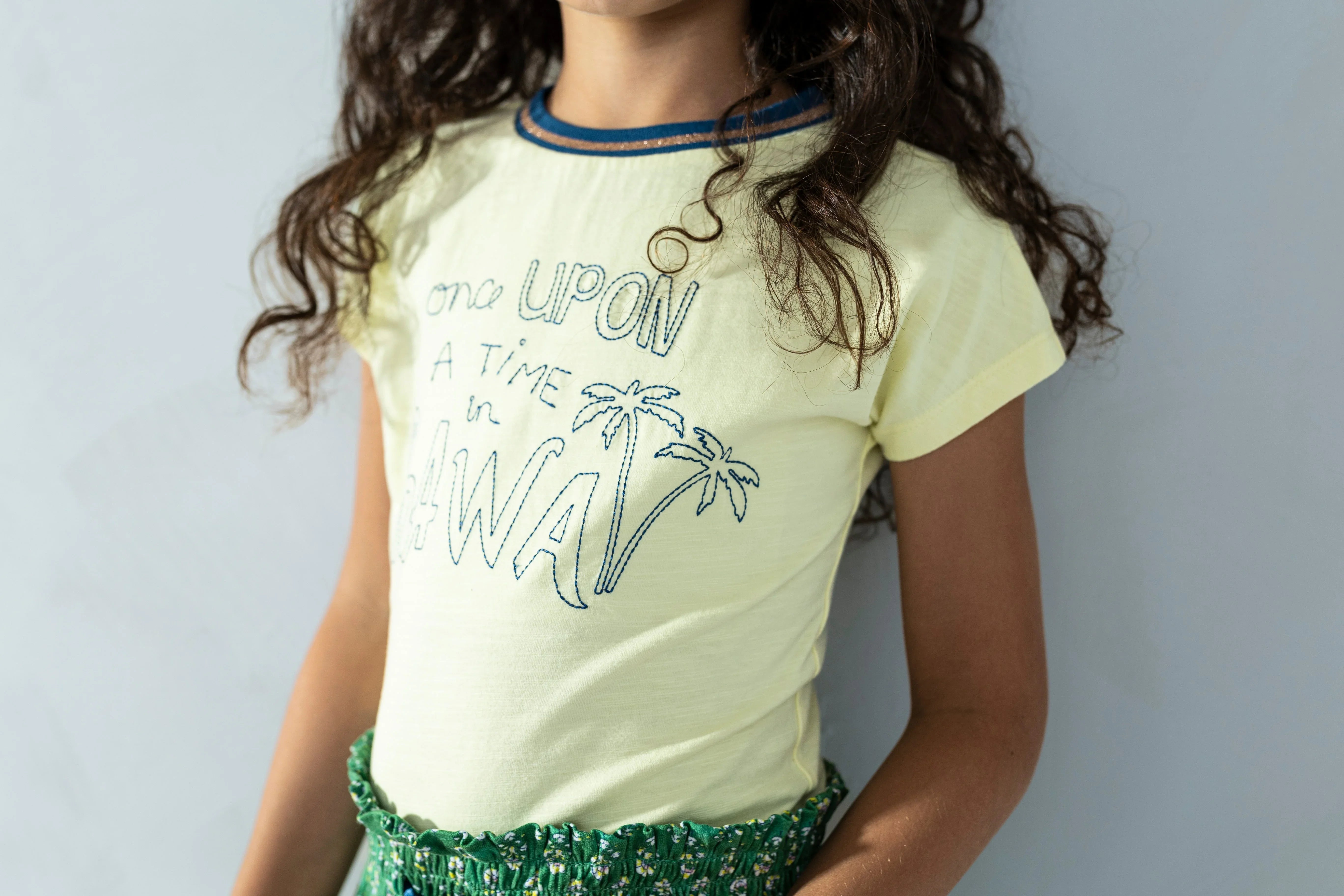 LikeFLO Flo Girls Crepe Jersey Dress With Jersey Top - LikeFlo