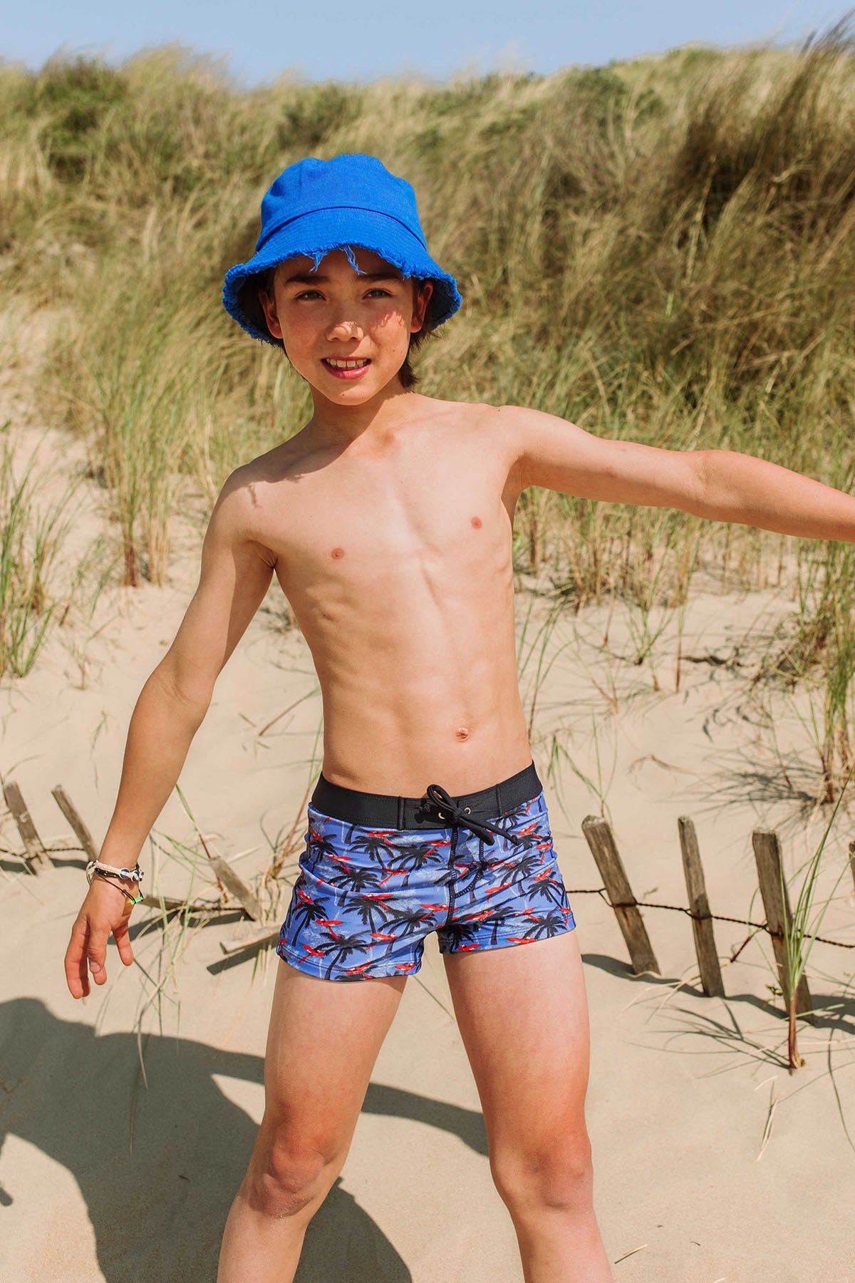 Nevada Just Beach boys brief swimshort Parrot palm