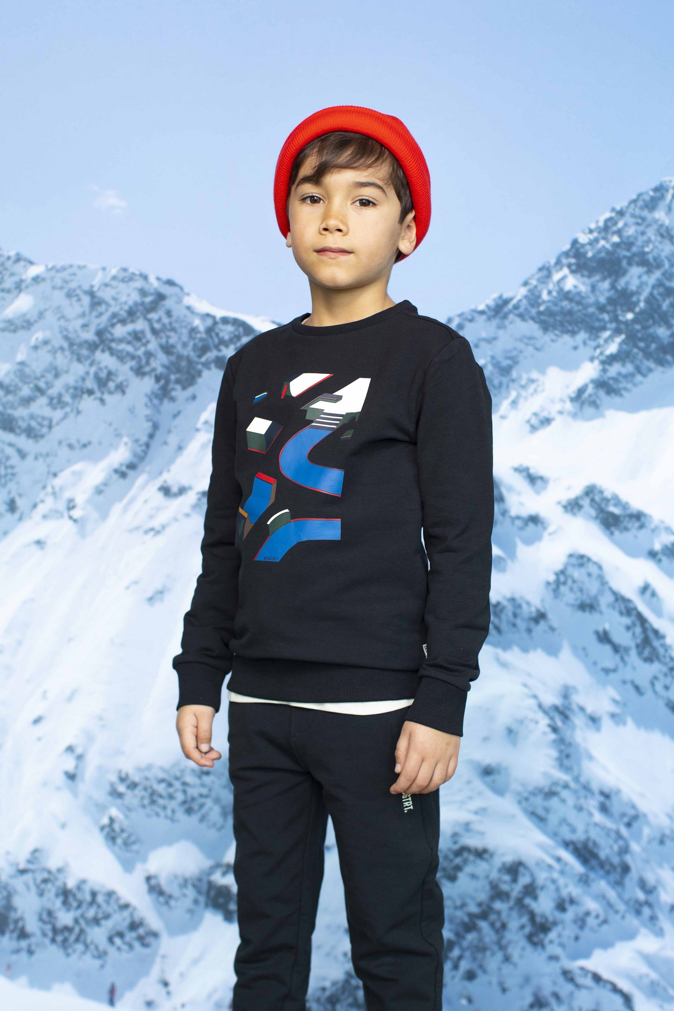 Zwarte Sweater Met Print