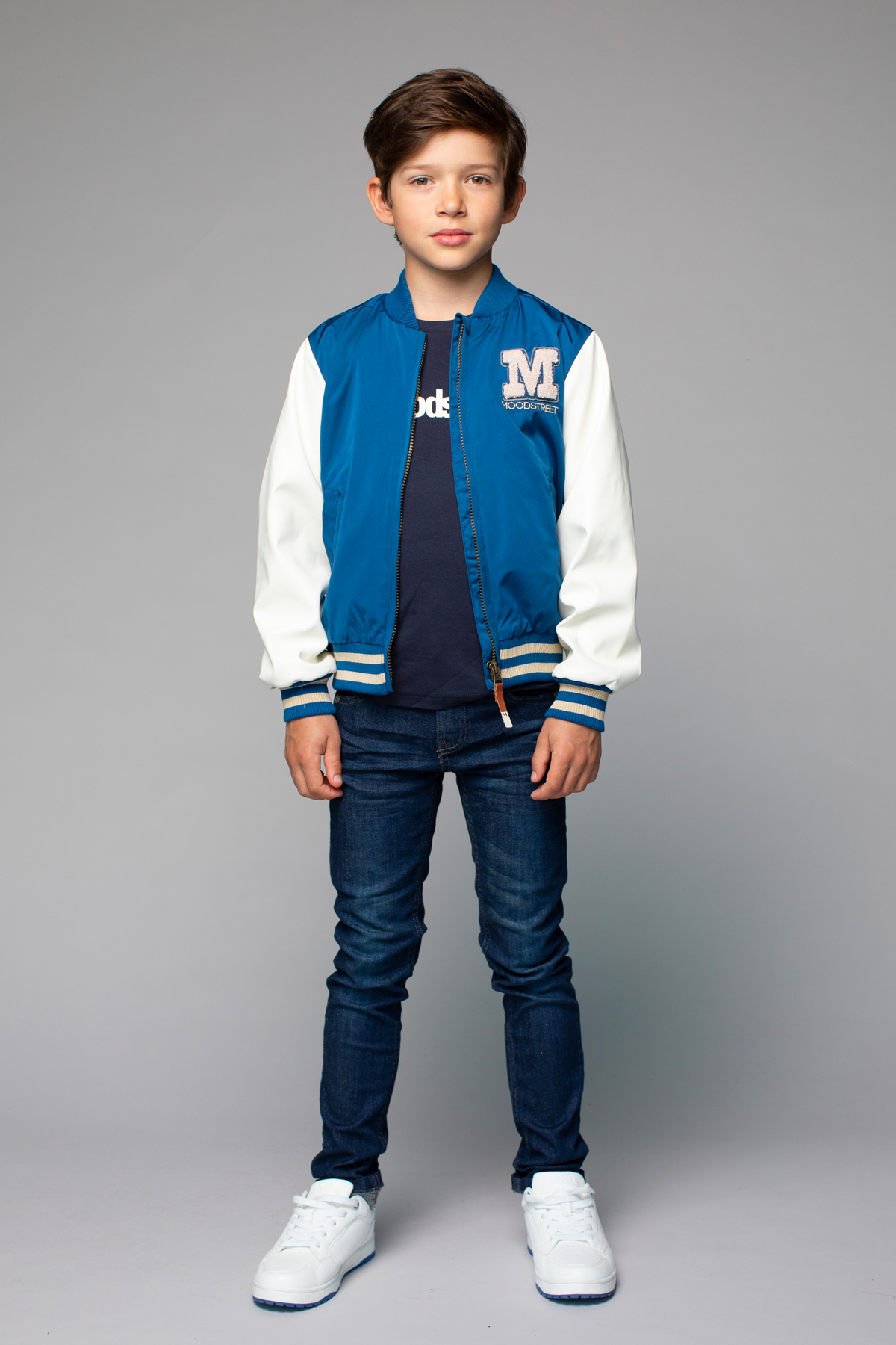 Boys Jacket Bomber Sporty Blue