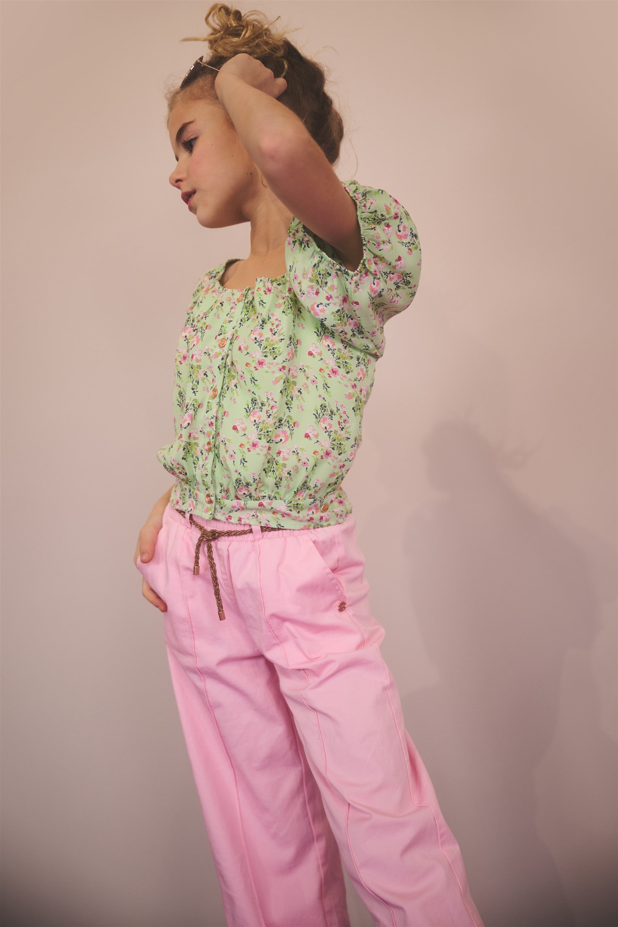 Tomas Gebloemde Blouse Groen