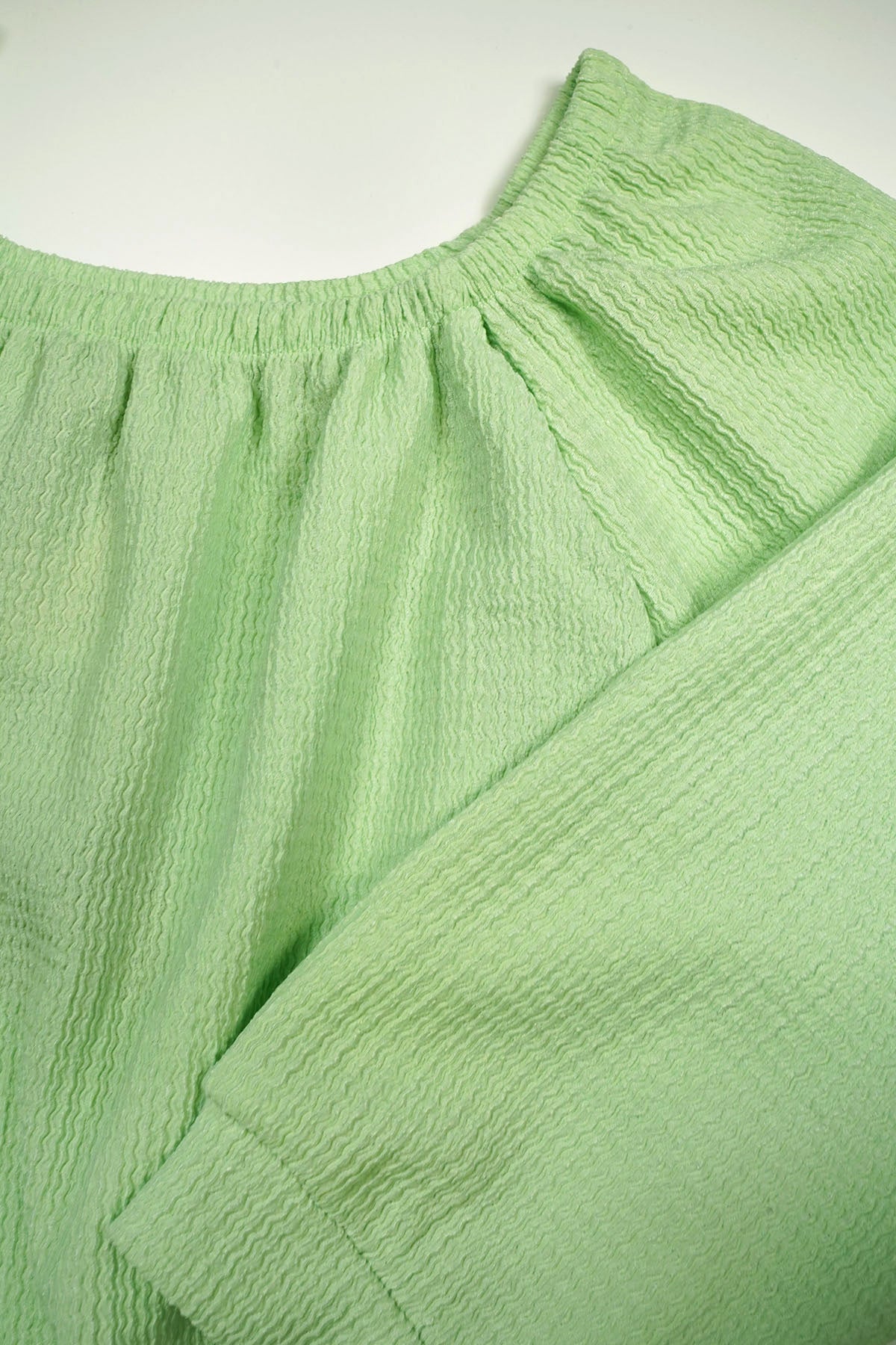 Knew Boothals Jersey Top Groen