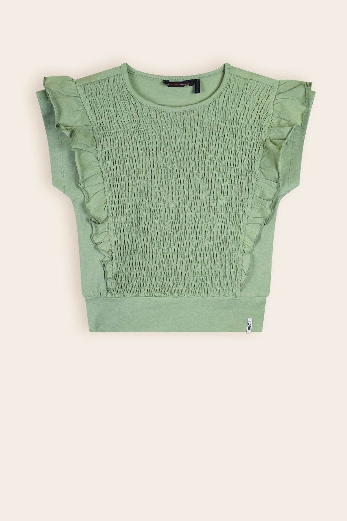 Kety T-Shirt met Smock Salie Groen