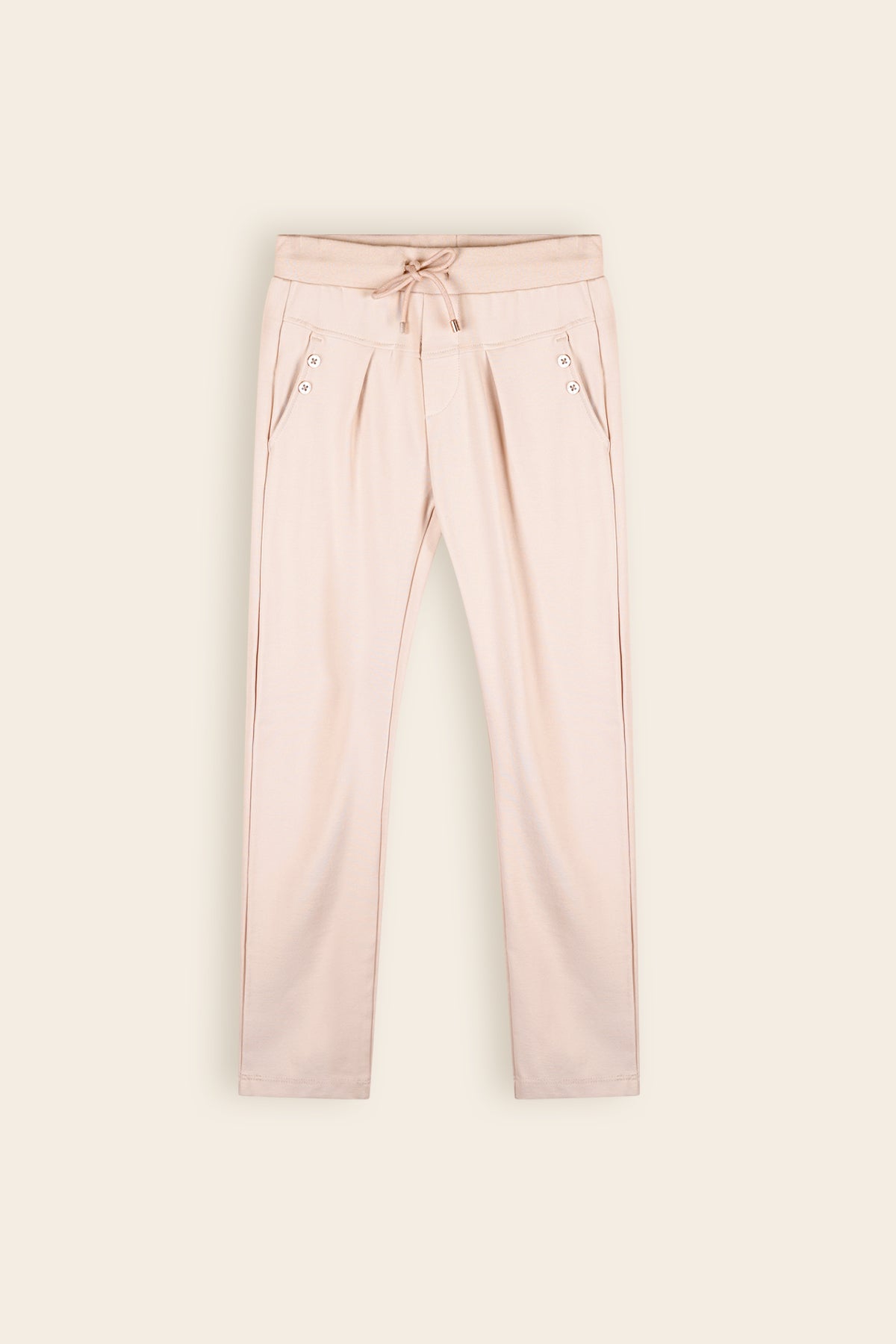 Snooze Interlock Slimfit Broek Zand