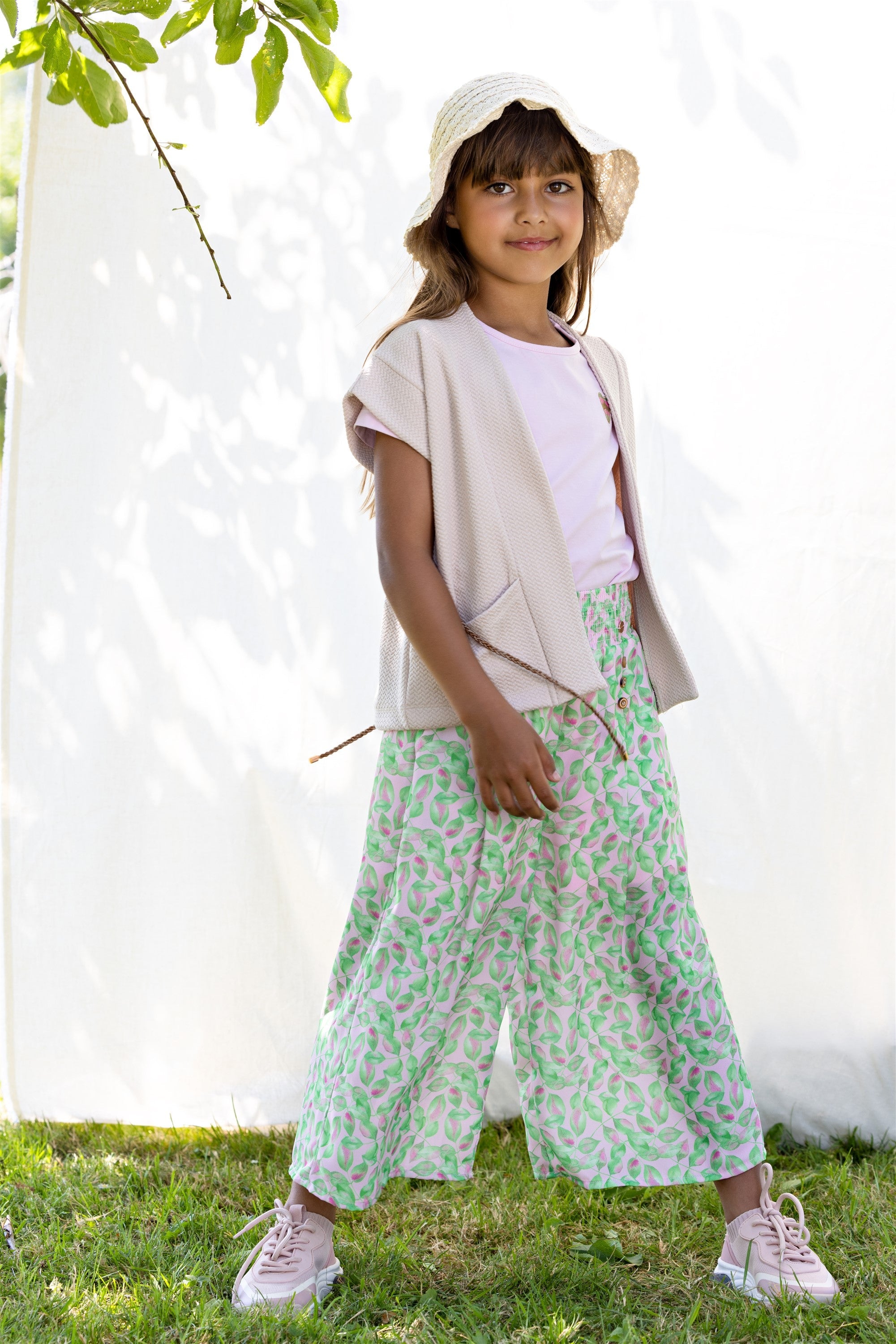 Sofia Geprinte Culotte Roze