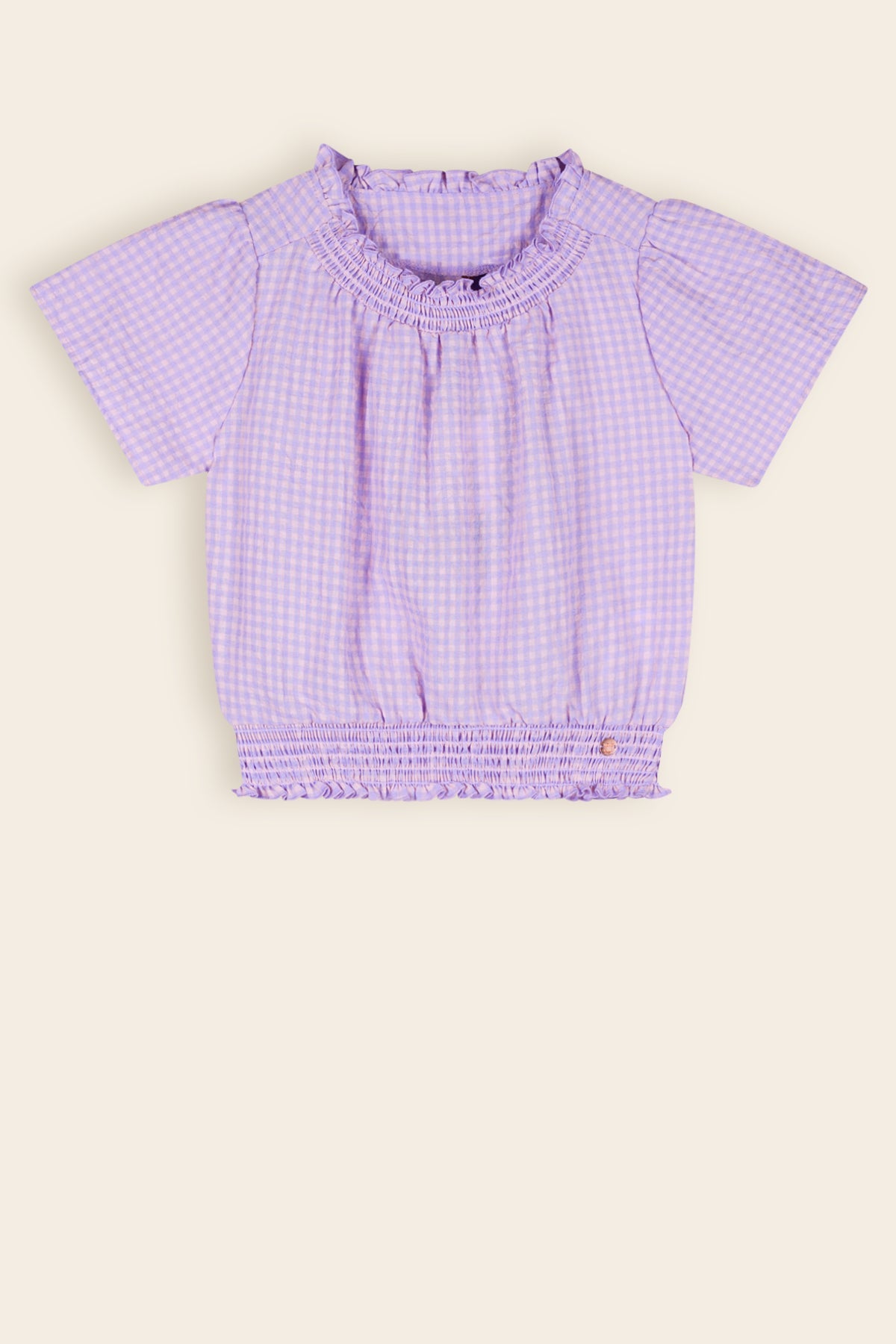 Tyra Pepita Check Blouse Lila