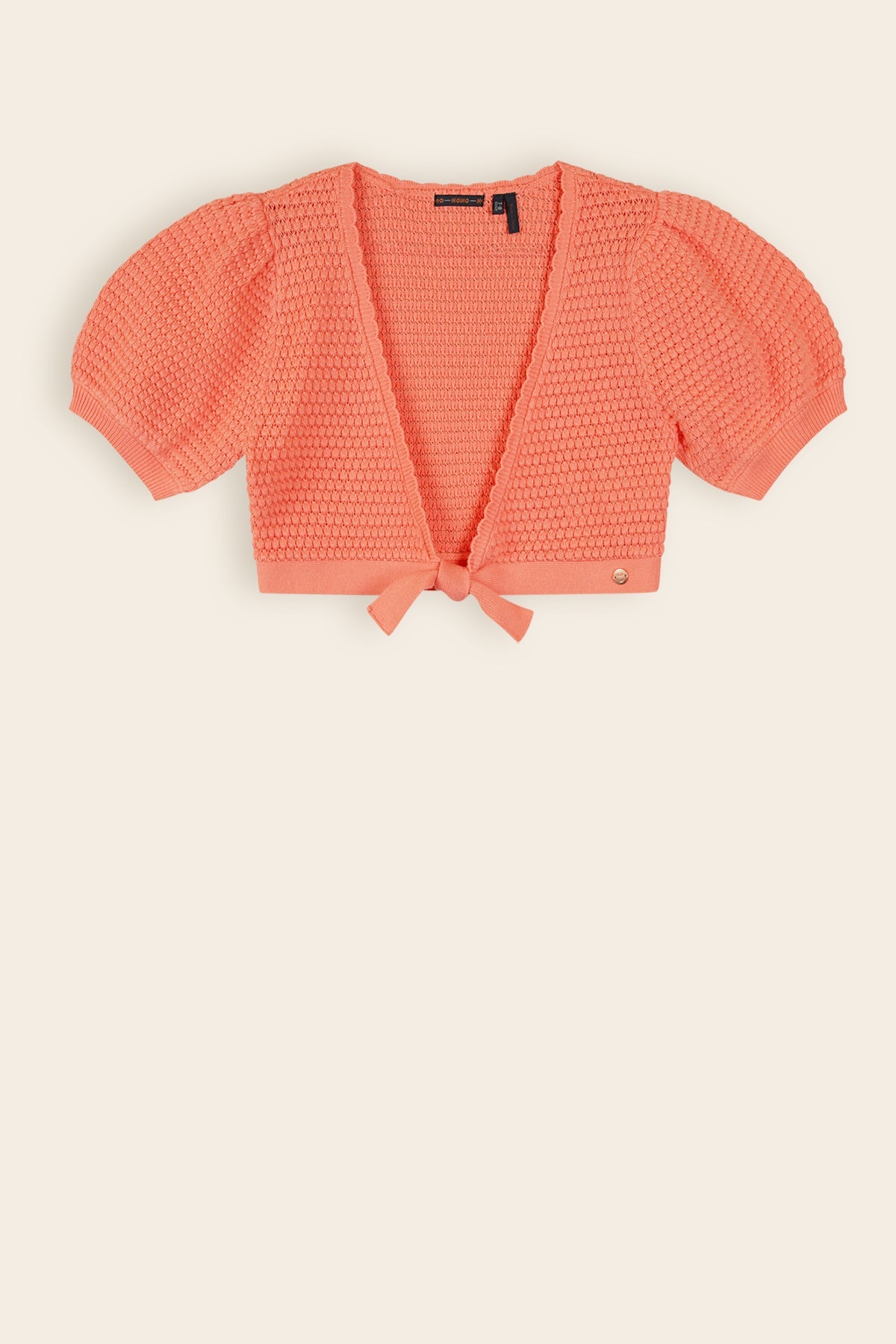 Azra Overslag Crop Vest Koraal