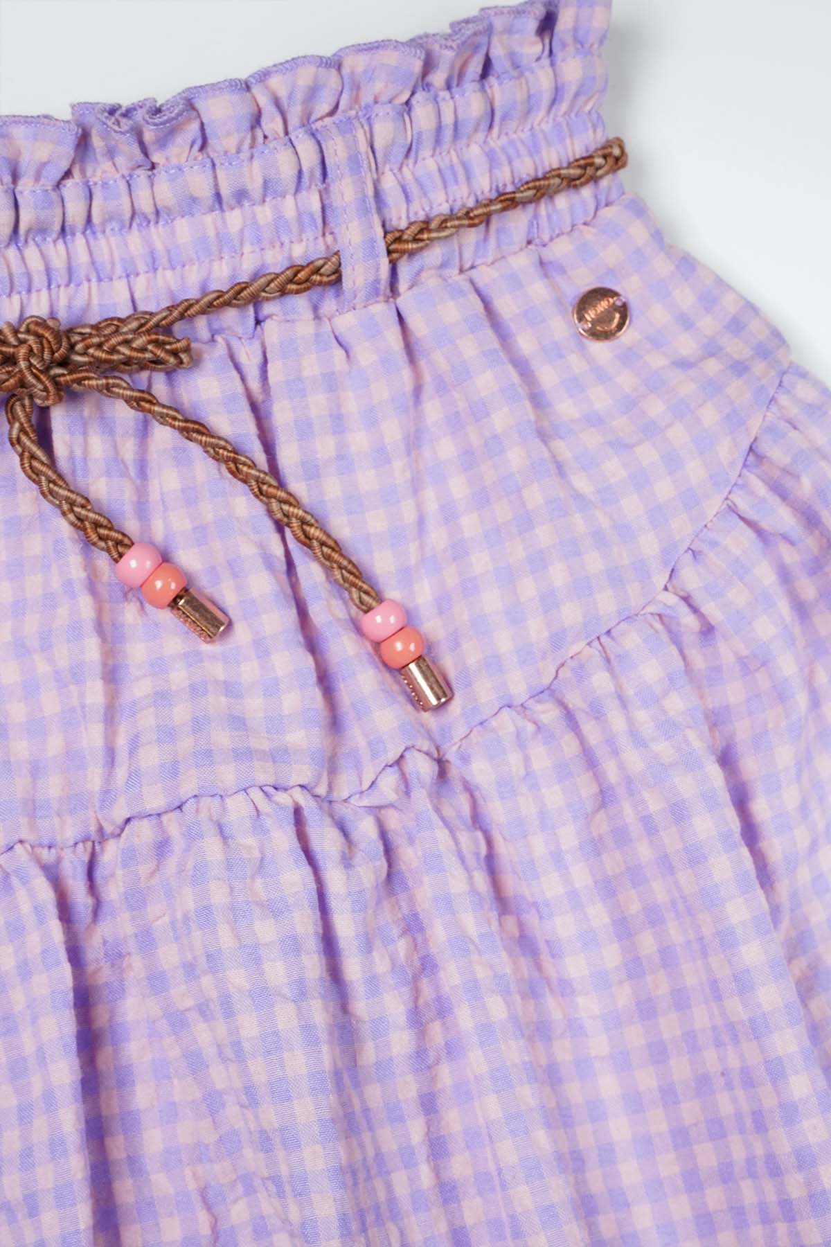 Nadia Pepita Check Rok Lila