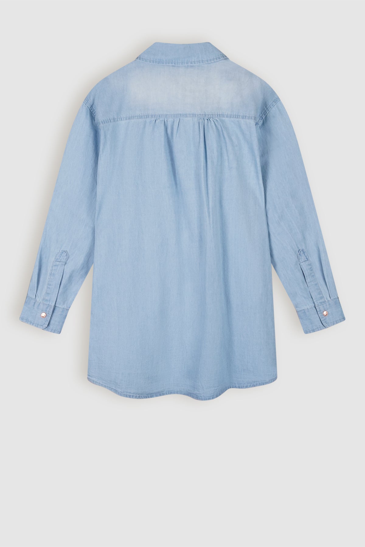 Timmy Blue Denim Oversized Blouse
