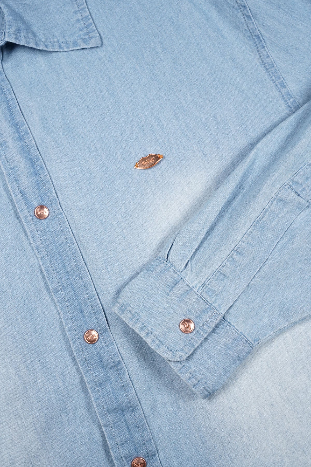 Timmy Blue Denim Oversized Blouse