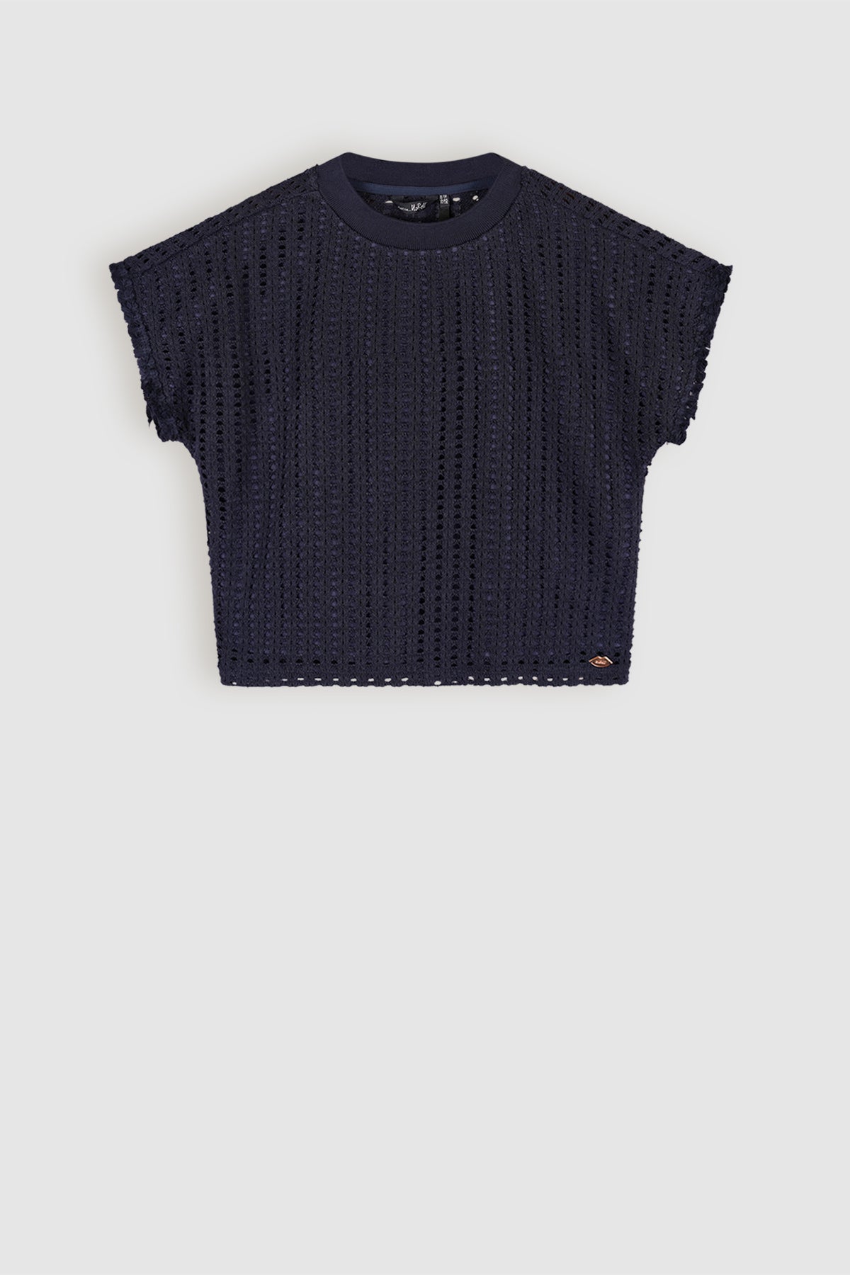 Kawai Crochet Crop Top Navy