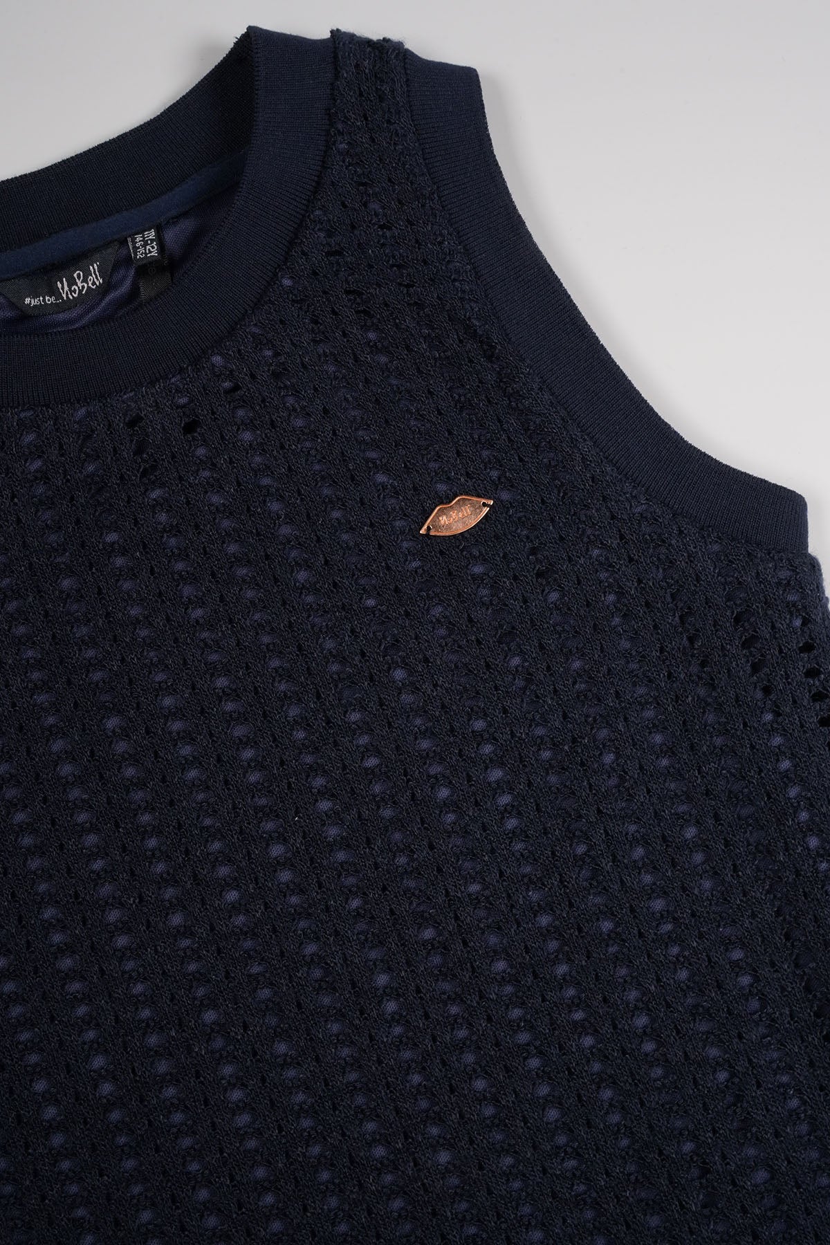 Matis Crochet Jurk Navy