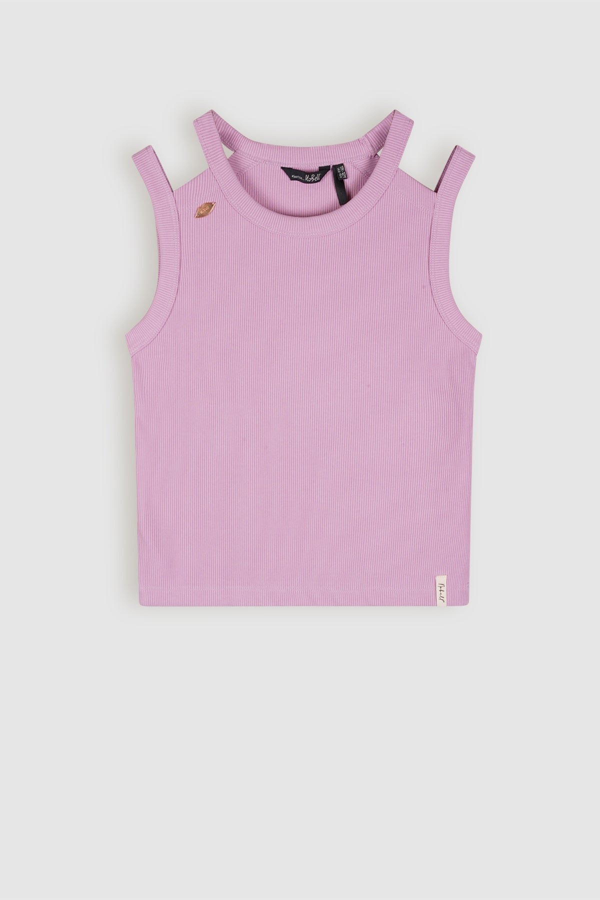 Kandy Crop Singlet Roze