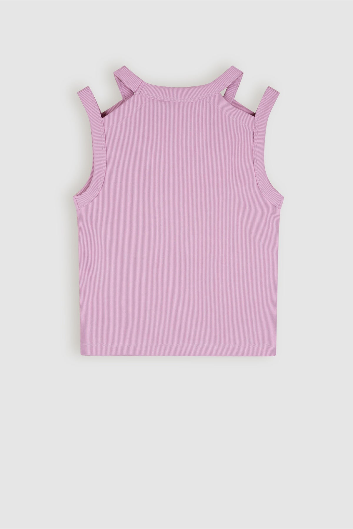 Kandy Crop Singlet Roze