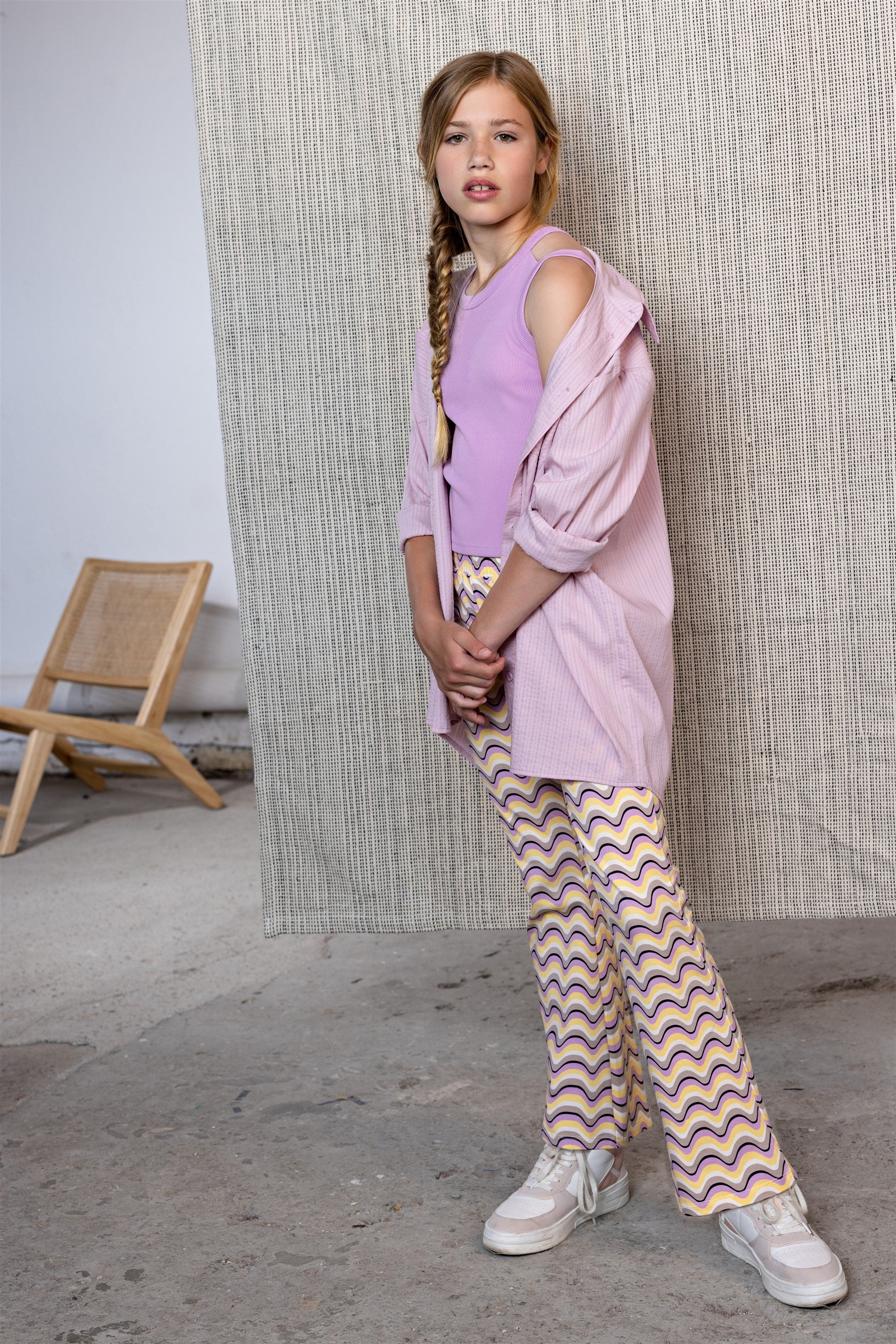 Kandy Crop Singlet Roze